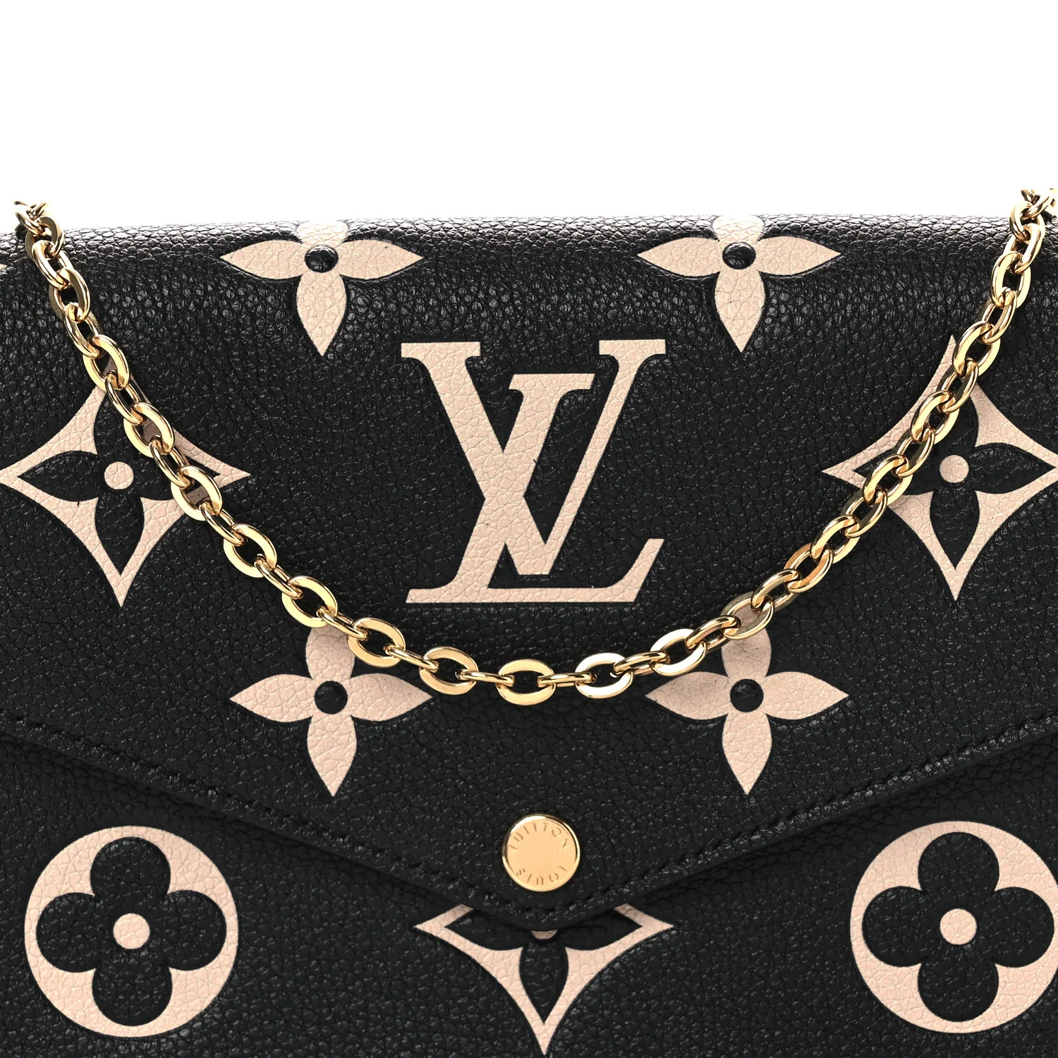 Empreinte Monogram Giant Felicie Pochette Black Beige - Top Club