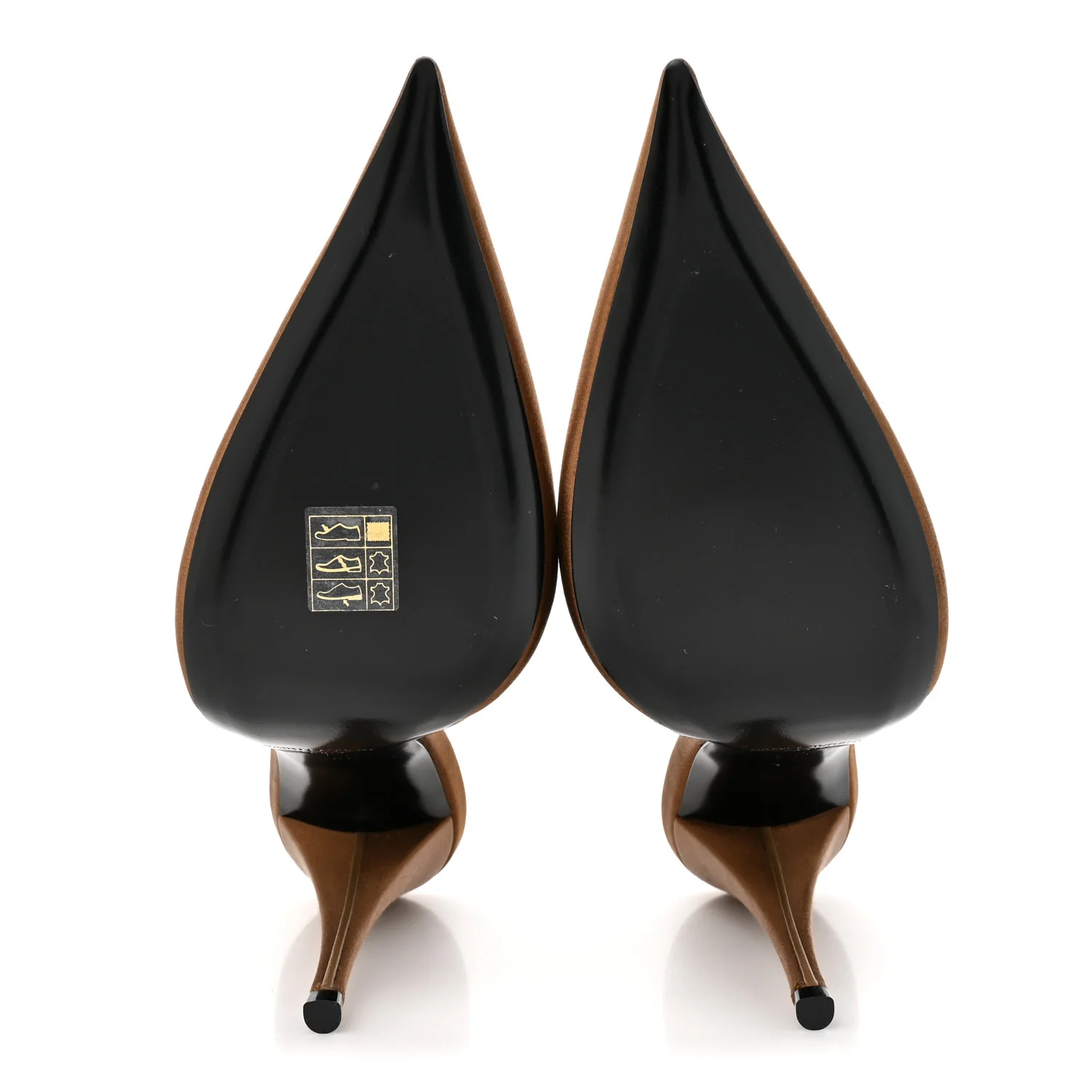 Silk Satin Faye 110 Pumps 38 Deep Cognac - Top Club