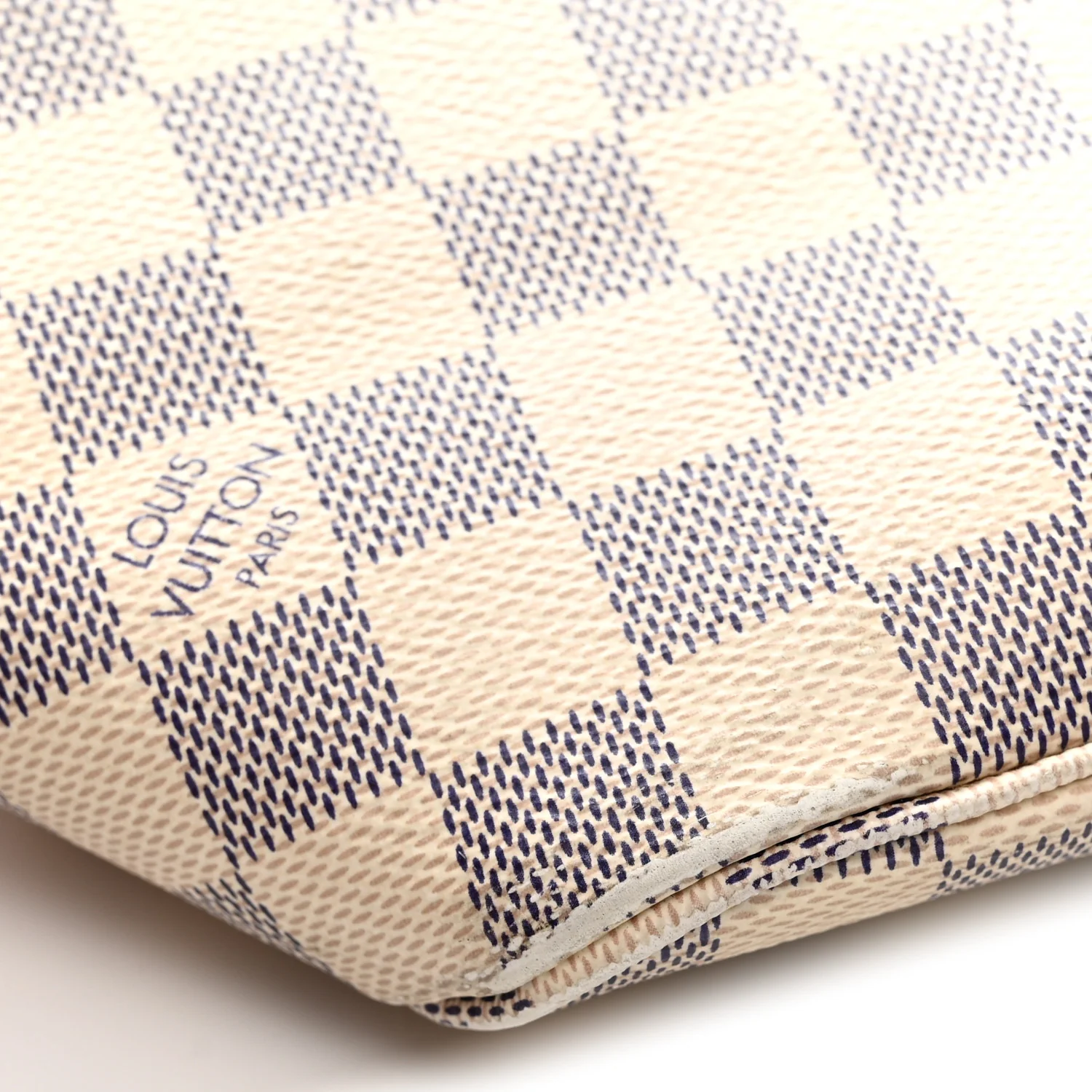 Damier Azur Braided Neverfull MM Orange - Top Club