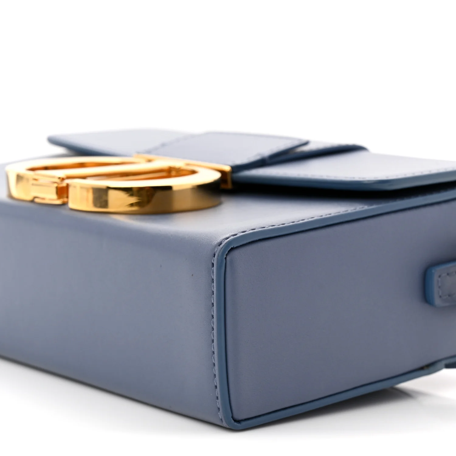 Box Calfskin 30 Montaigne Box Bag Blue - Top Club