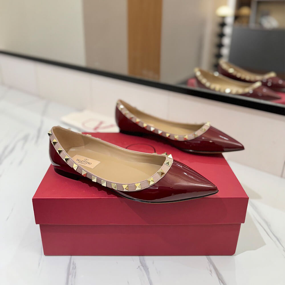 VALENTINO ROCKSTUD BALLET FLAT - Top Club