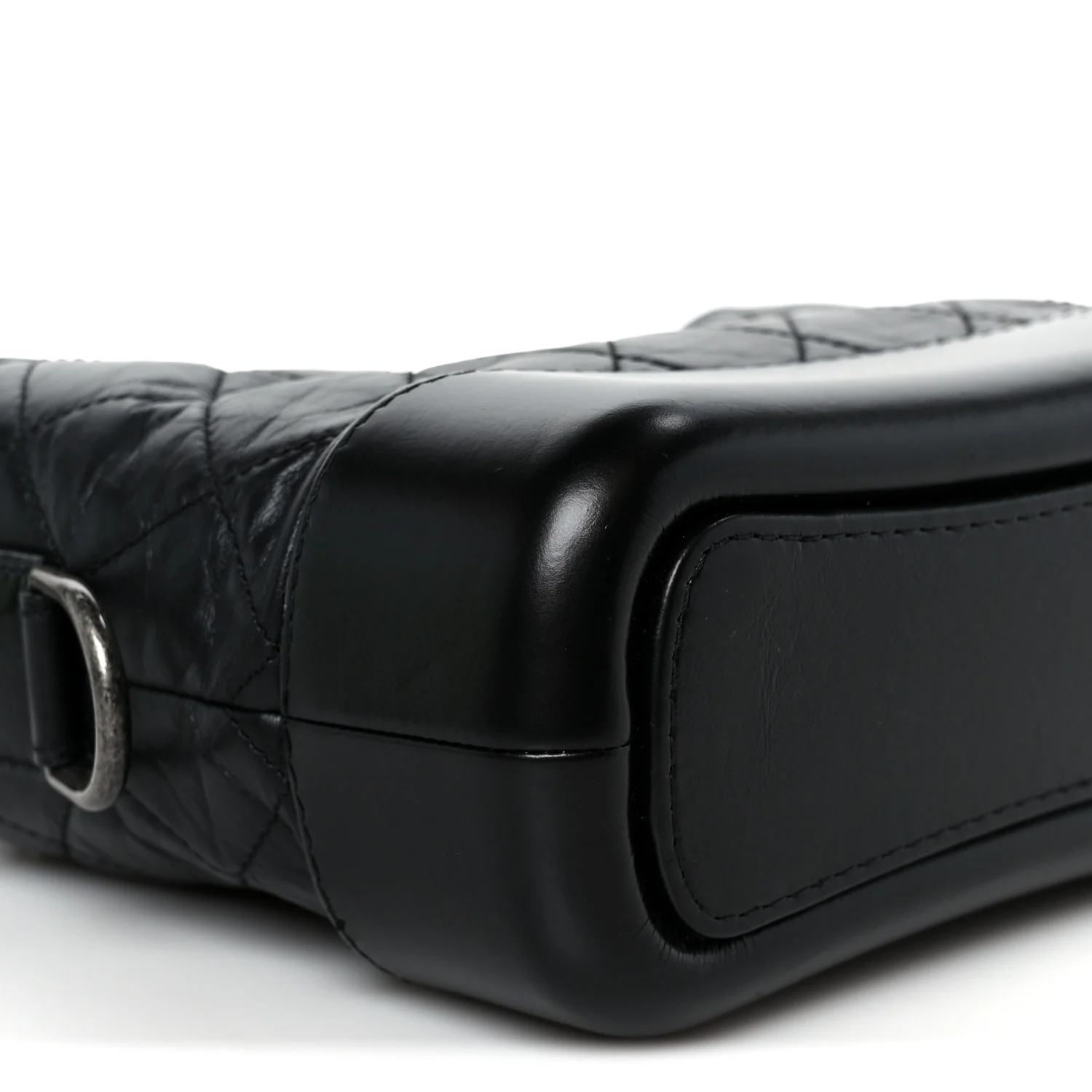 Aged Calfskin Quilted Small Gabrielle Hobo Black - Top Club