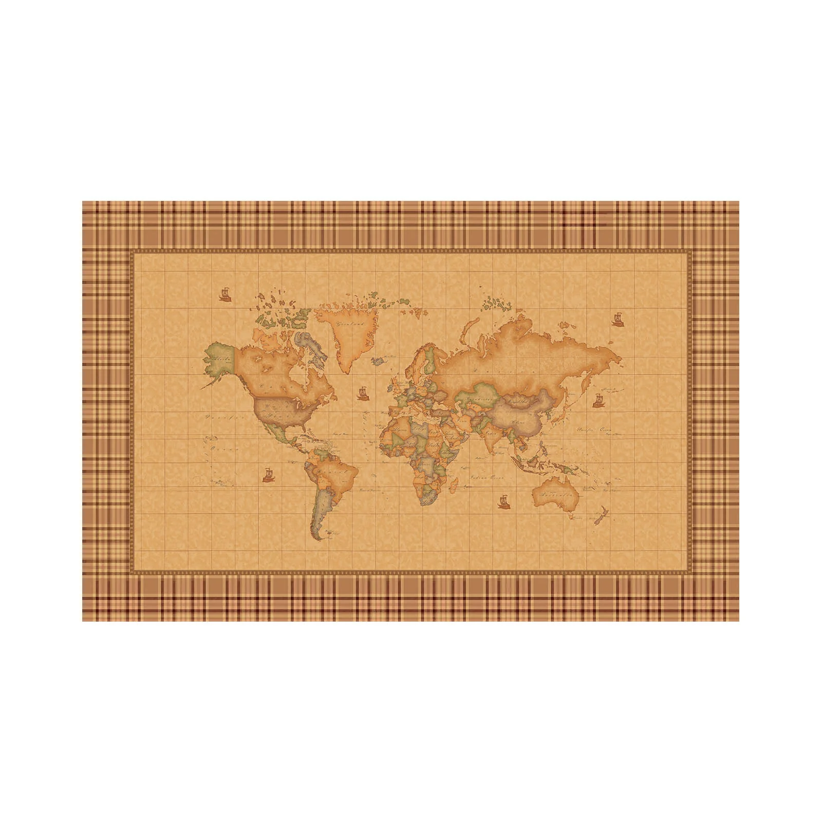 Tovaglia In Cotone Geo Tartan Cm. 150X180 Unica Alviero Martini 1A Classe