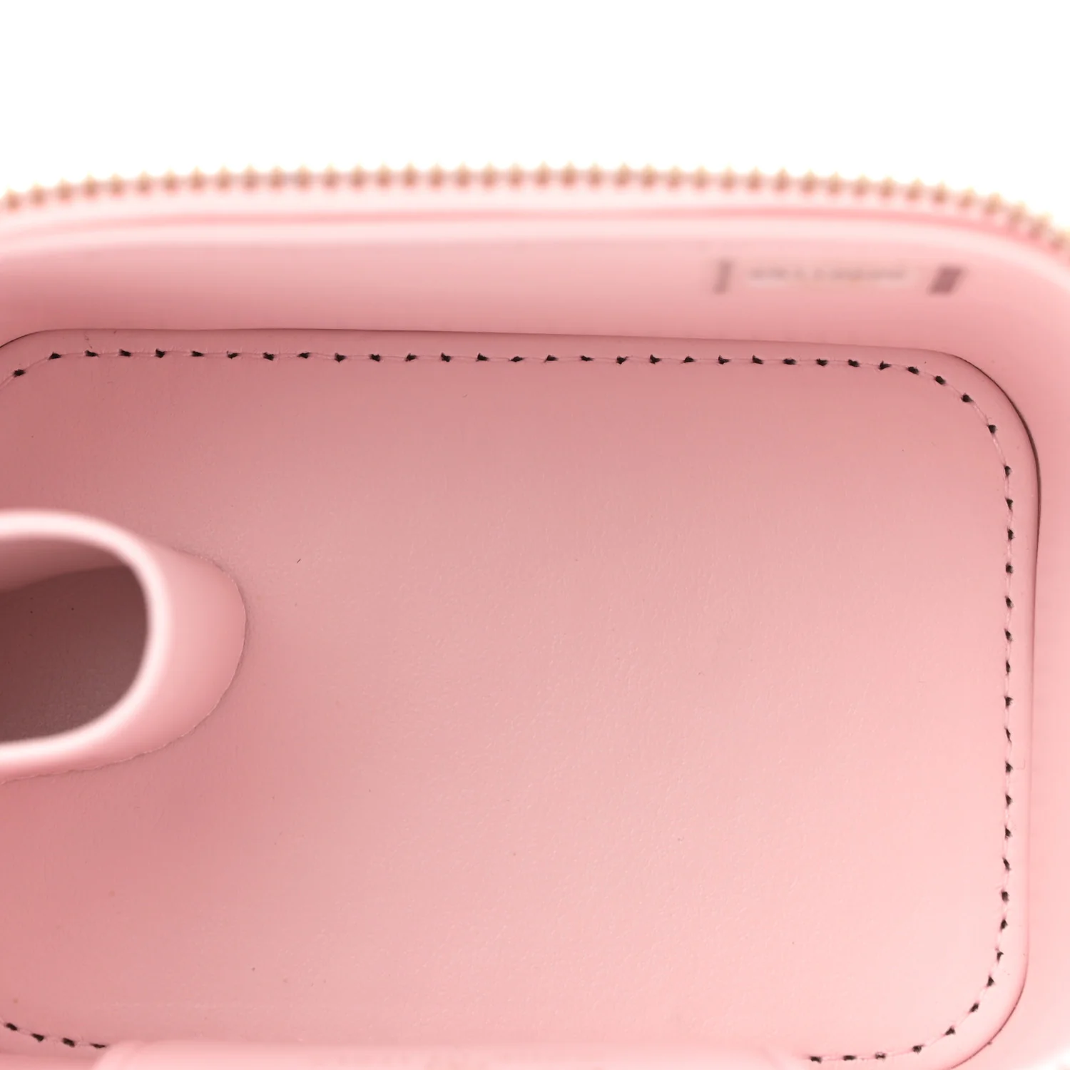 Caviar Quilted Mini Vanity Case With Chain Light Pink - Top Club