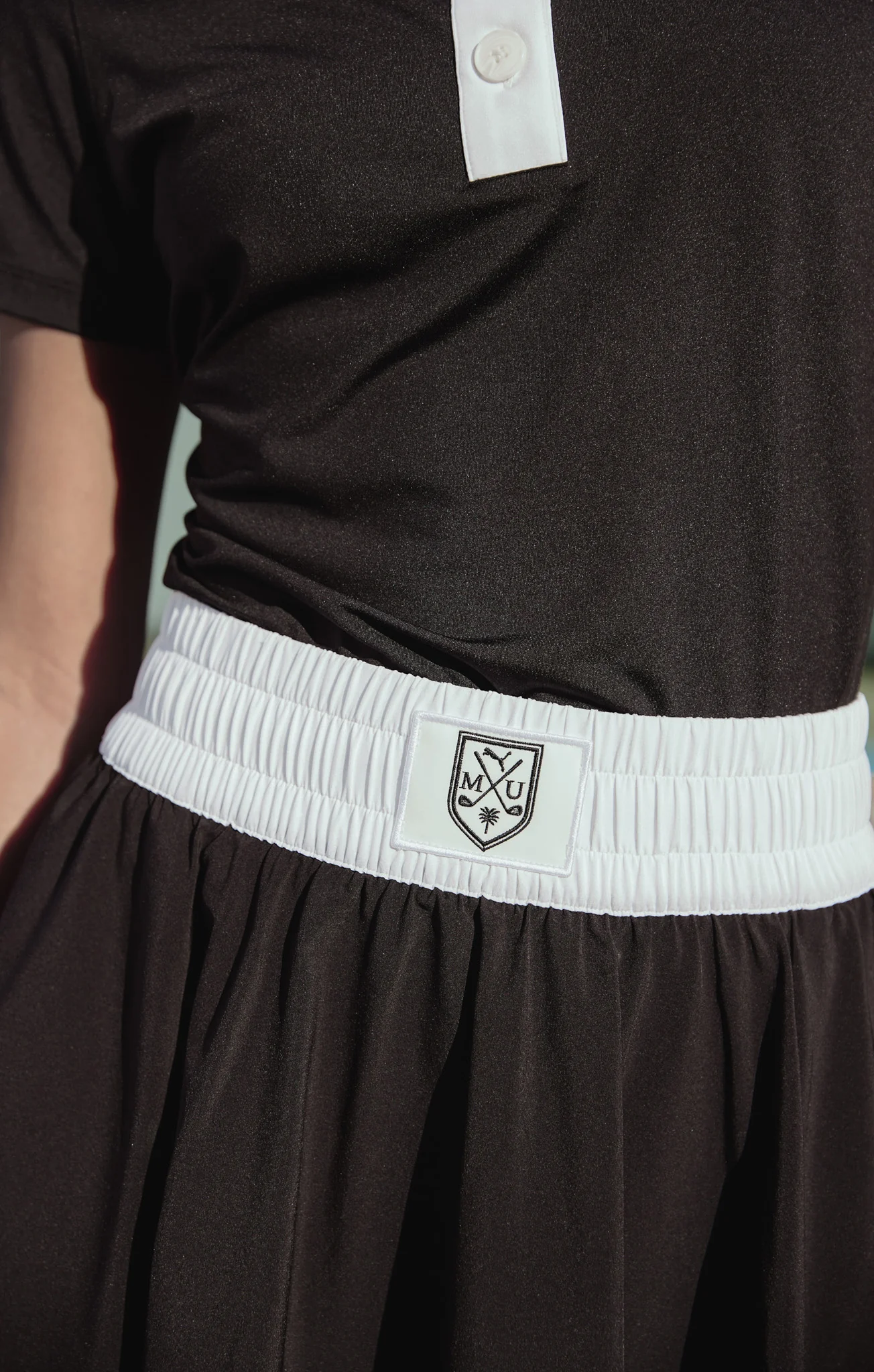 Par Skort ~ Pitch Black