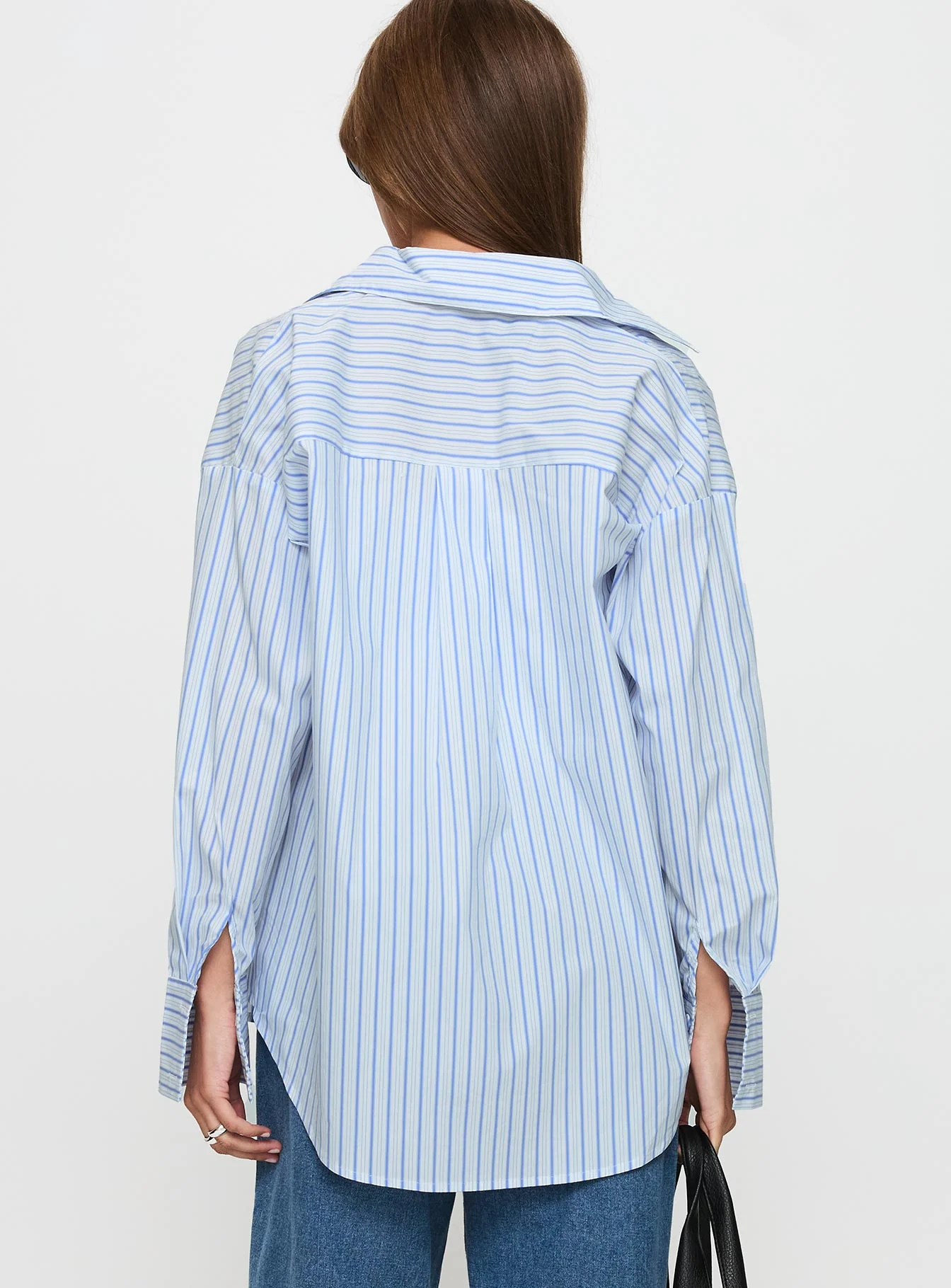 Mallin Shirt Blue / White Stripe