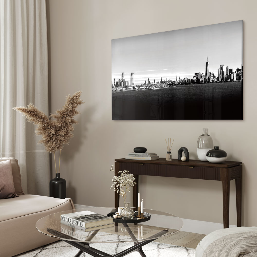 Walljar acrylglas schilderij - Shrouded City Acrylglas schilderij - 150 x 225 cm