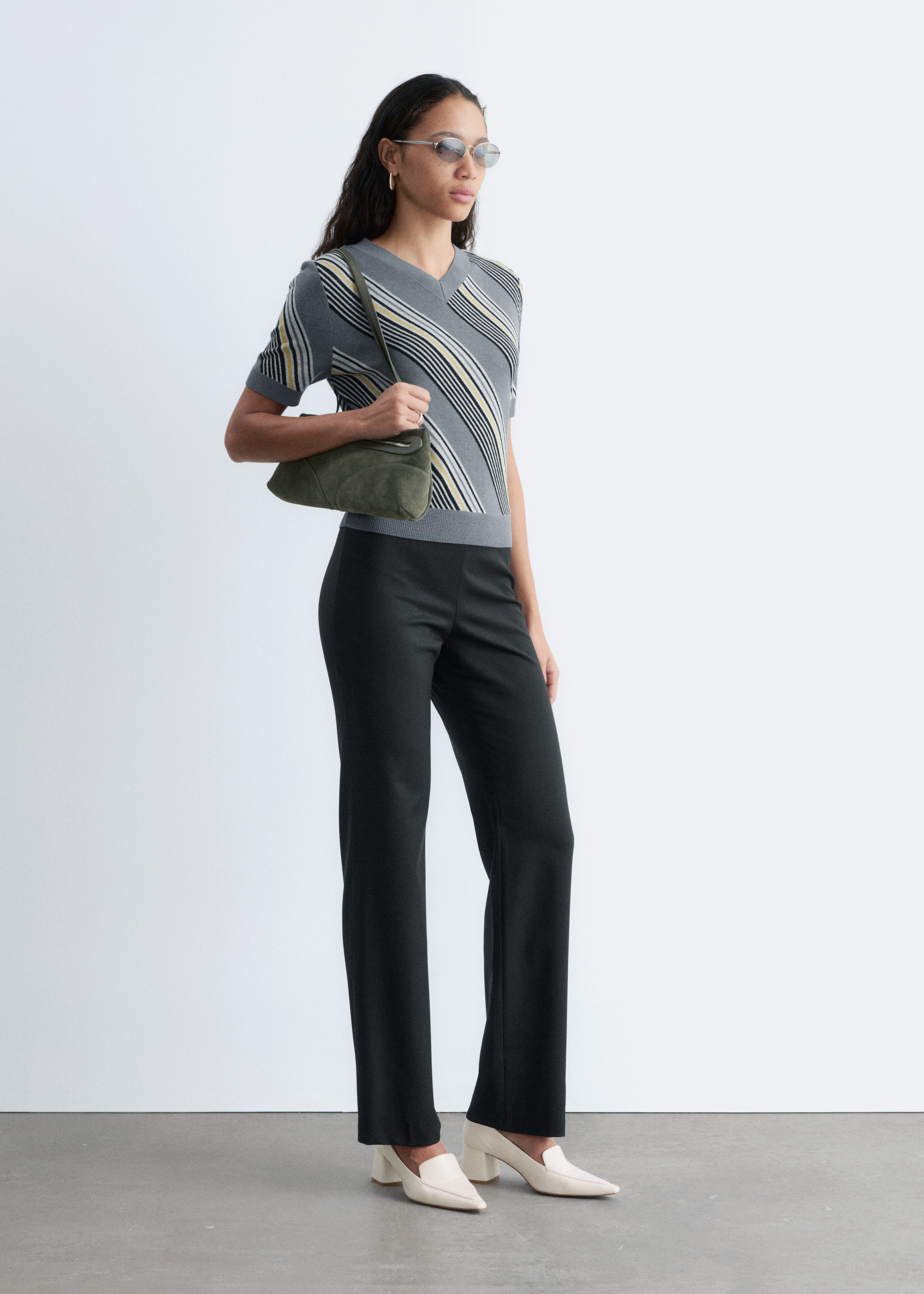& Other Stories STRAIGHT-LEG WOOL TROUSERS