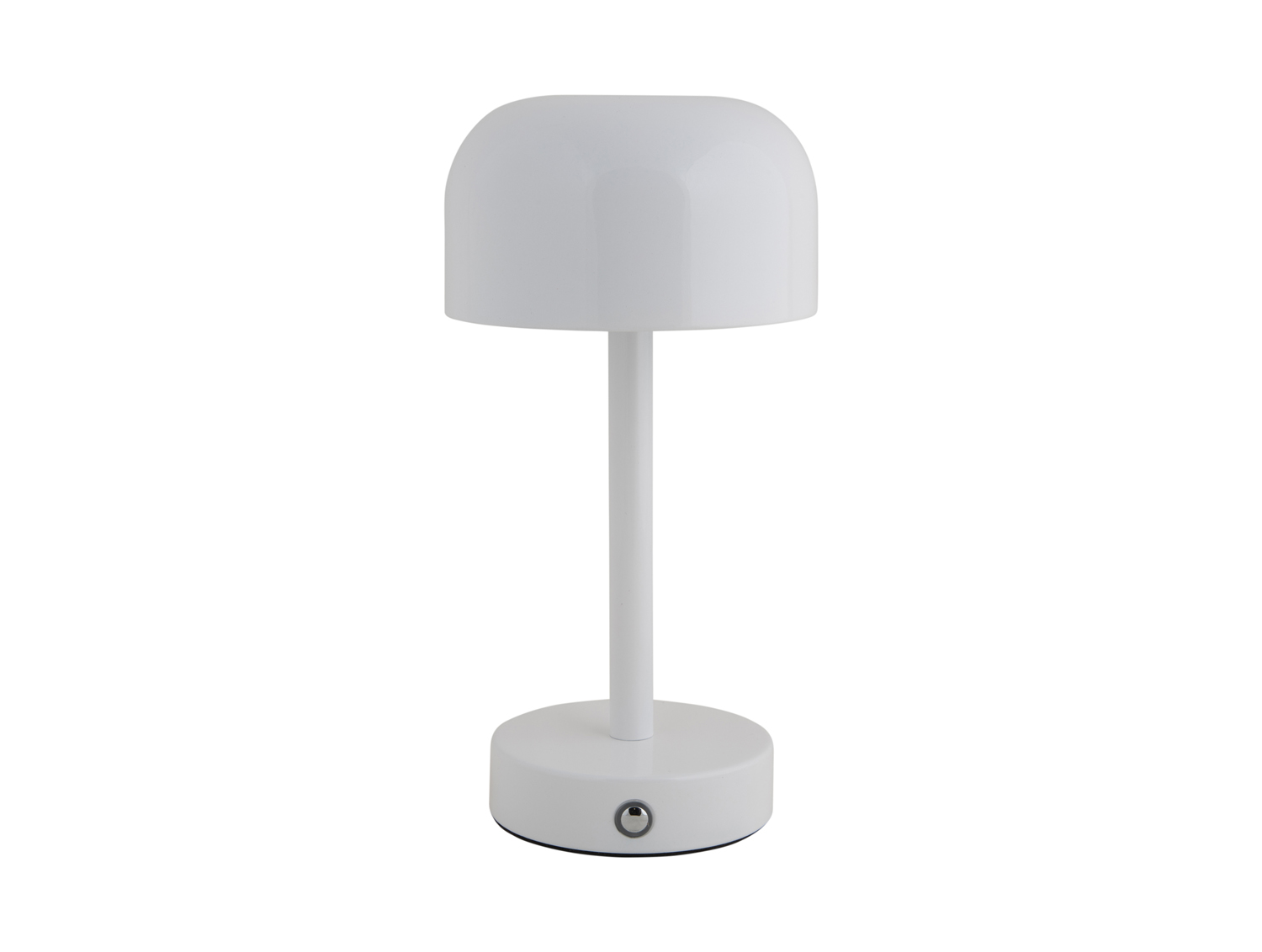 Table lamp James LED iron shiny white