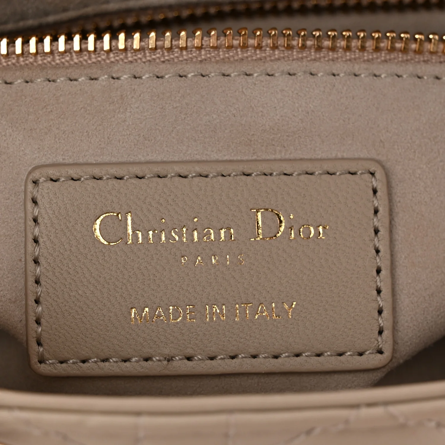 Lambskin Cannage Small My ABCDior Lady Dior Hazelnut - Top Club