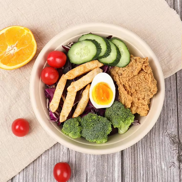 Compostable Bowls – Sustainable, Microwave-Safe, and Leak-Resistant.