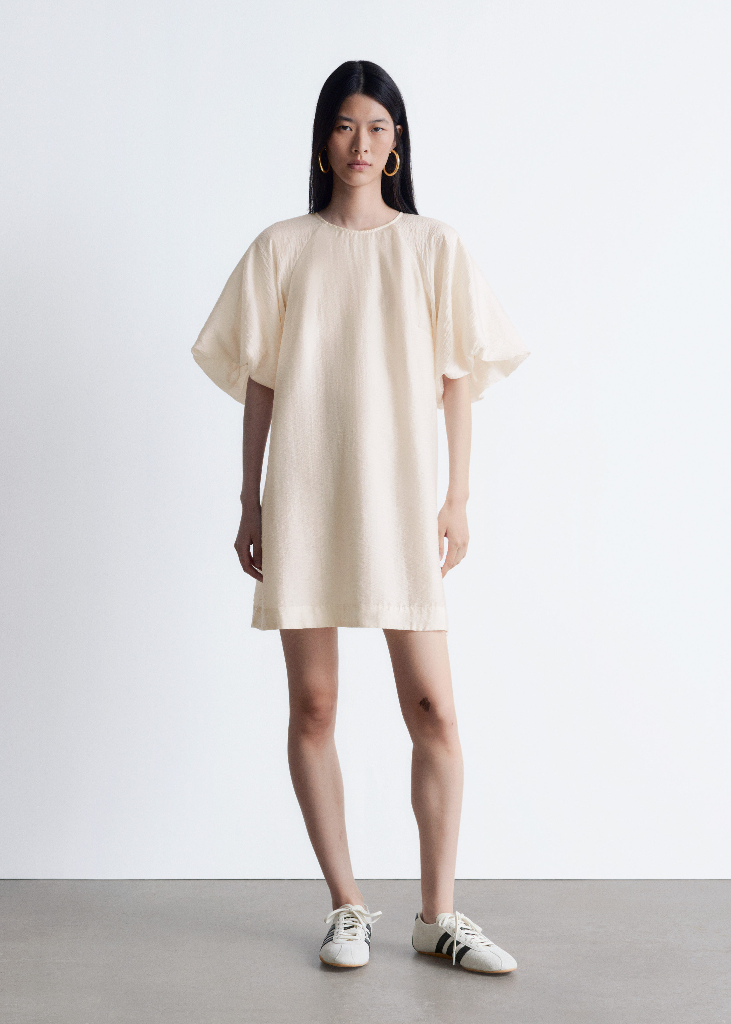& Other Stories PUFF-SLEEVE MINI DRESS