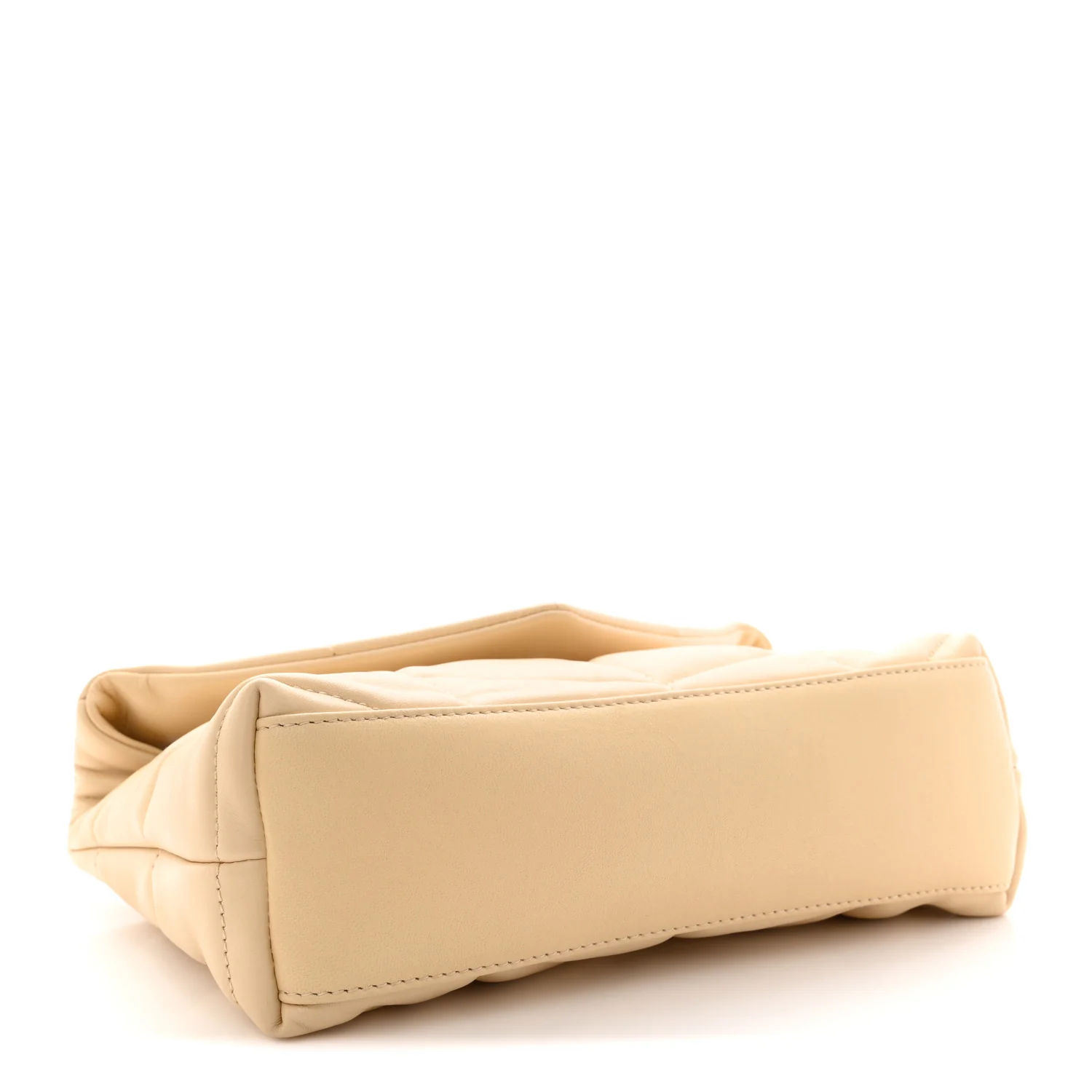 Lambskin Quilted Toy Loulou Puffer Monogram Chain Satchel Jaune Pale - Top Club