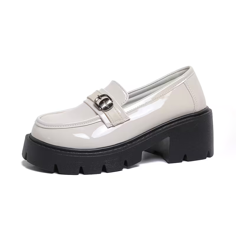Women's Beige Slip-On Loafers