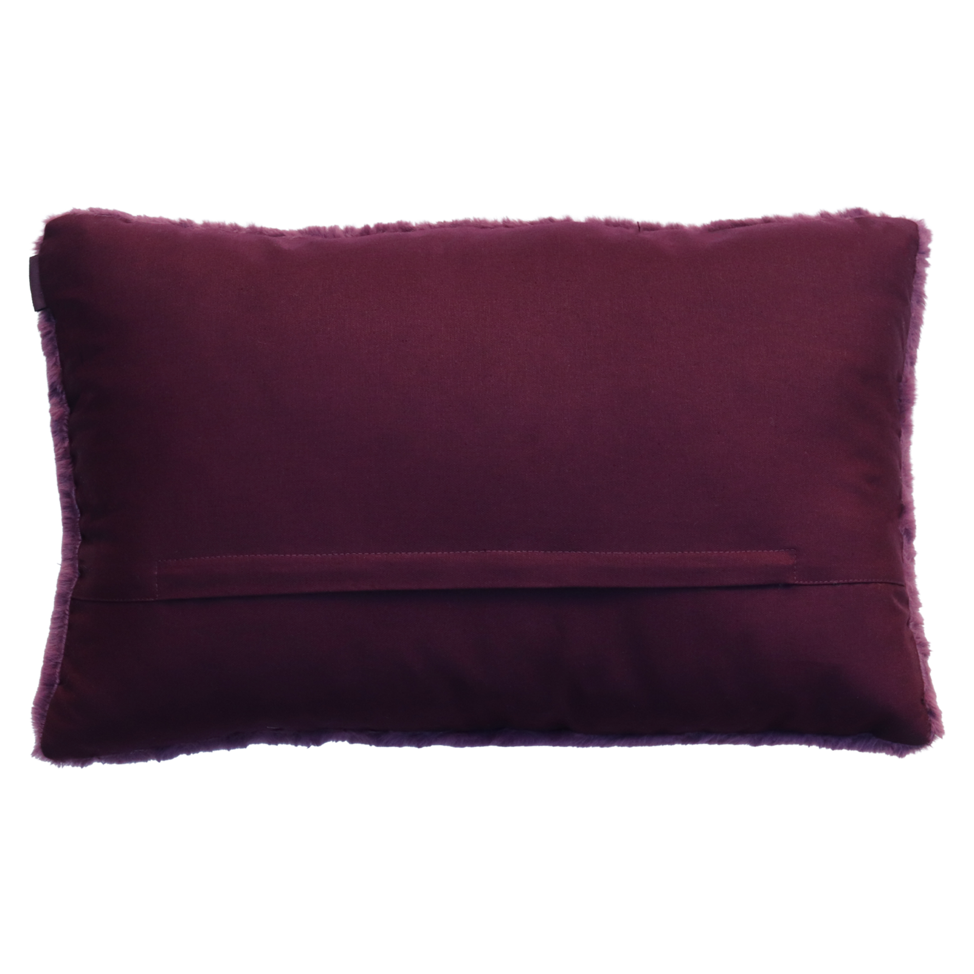 Sierkussen bont aubergine 55x36 cm