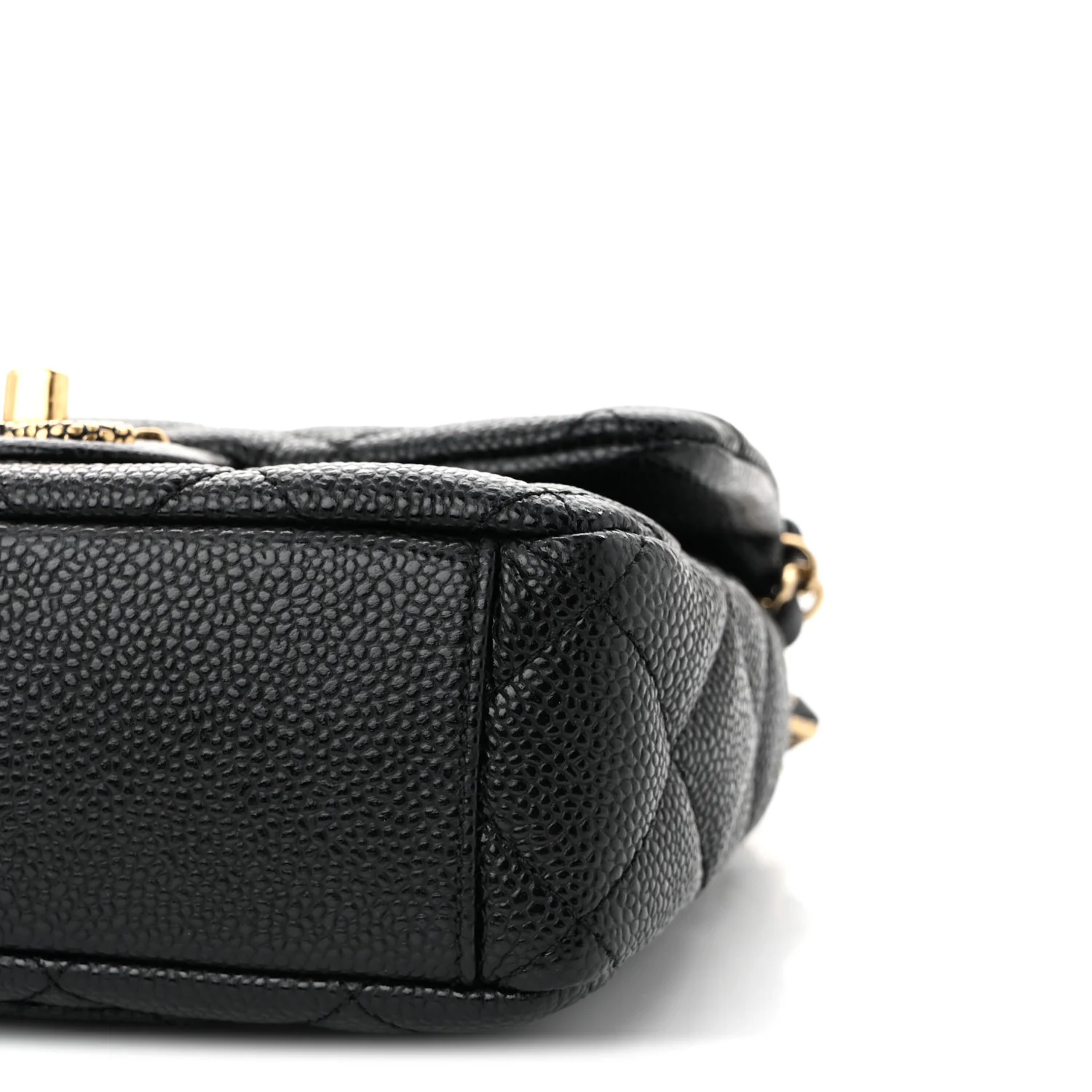Grained Lambskin Quilted Mini Flap Black - Top Club