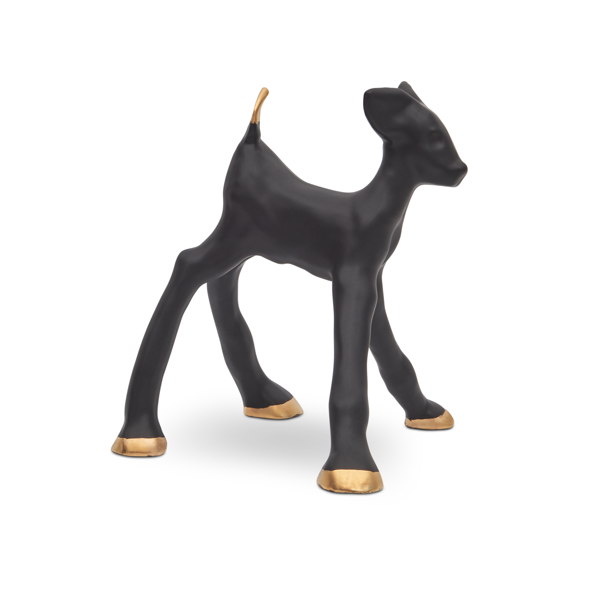 Loods 5 Kunst keramiek Hertje BlitzenHoly Black