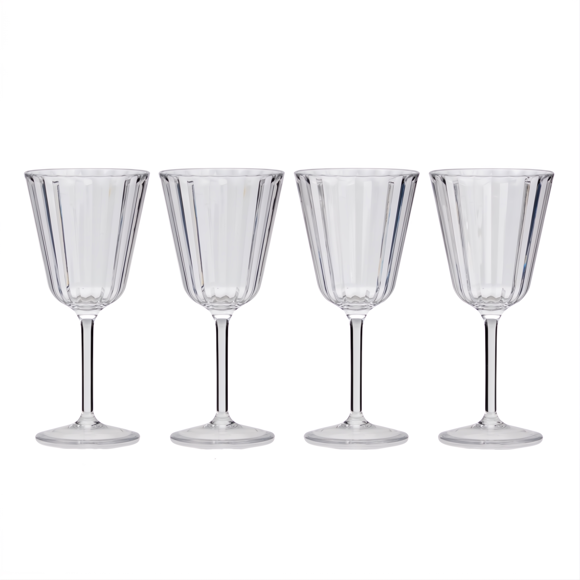 Wijnglas Crystal Line Acryl - set van 4