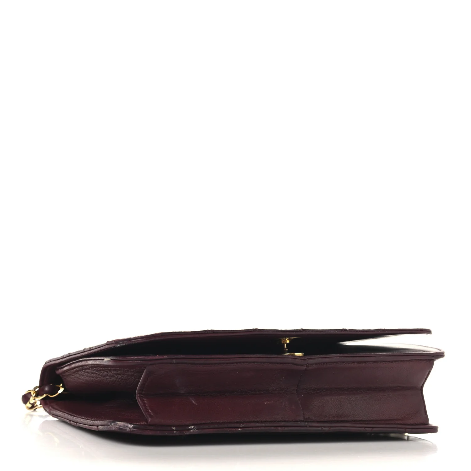 Lambskin Quilted Small Single Flap Bordeaux - Top Club