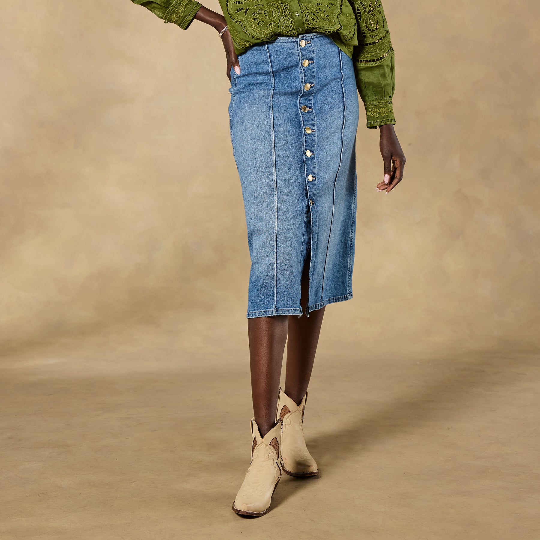 Alma Denim Skirt - Sundance Living