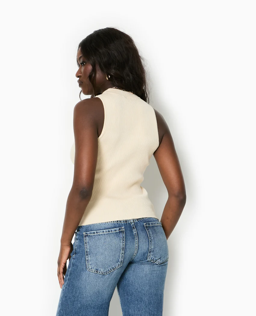 Pimkie Top sans manches en maille côtelée