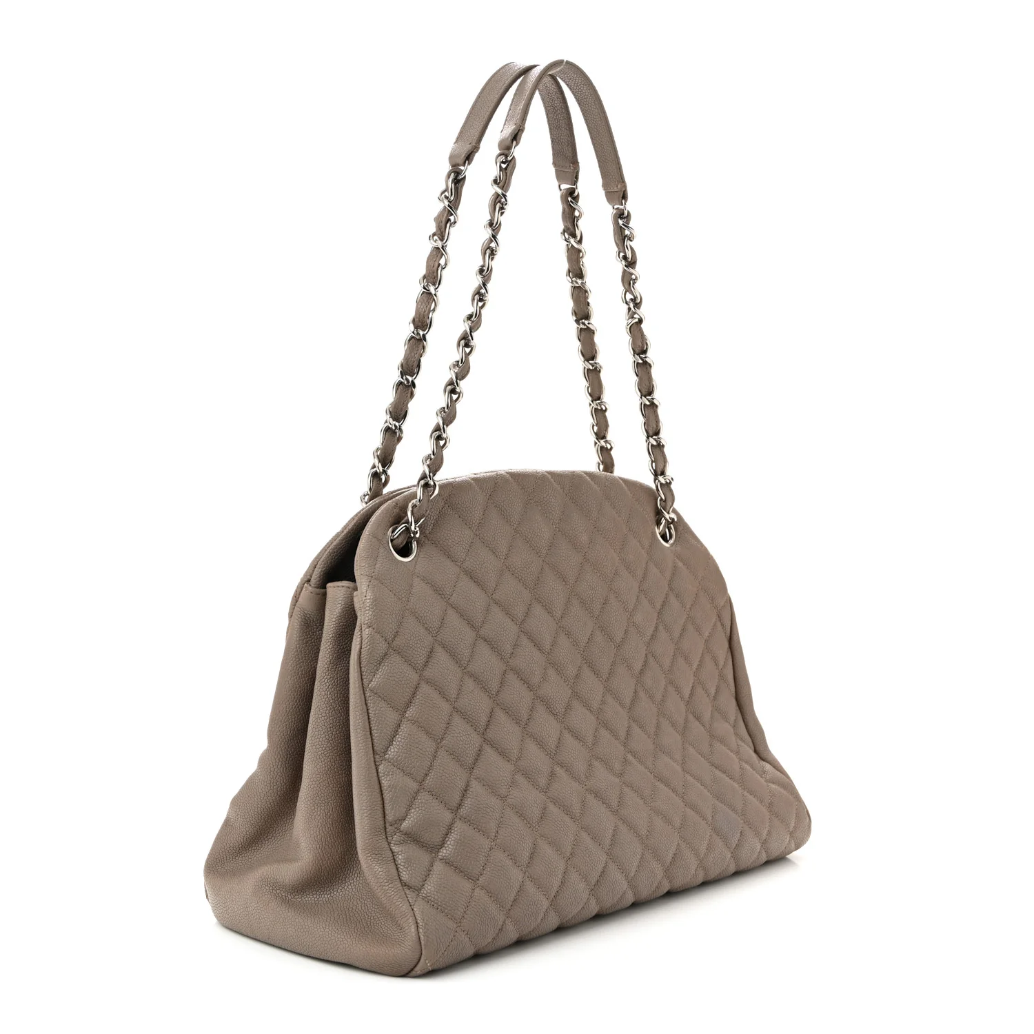 Caviar Quilted Large Just Mademoiselle Beige - Top Club