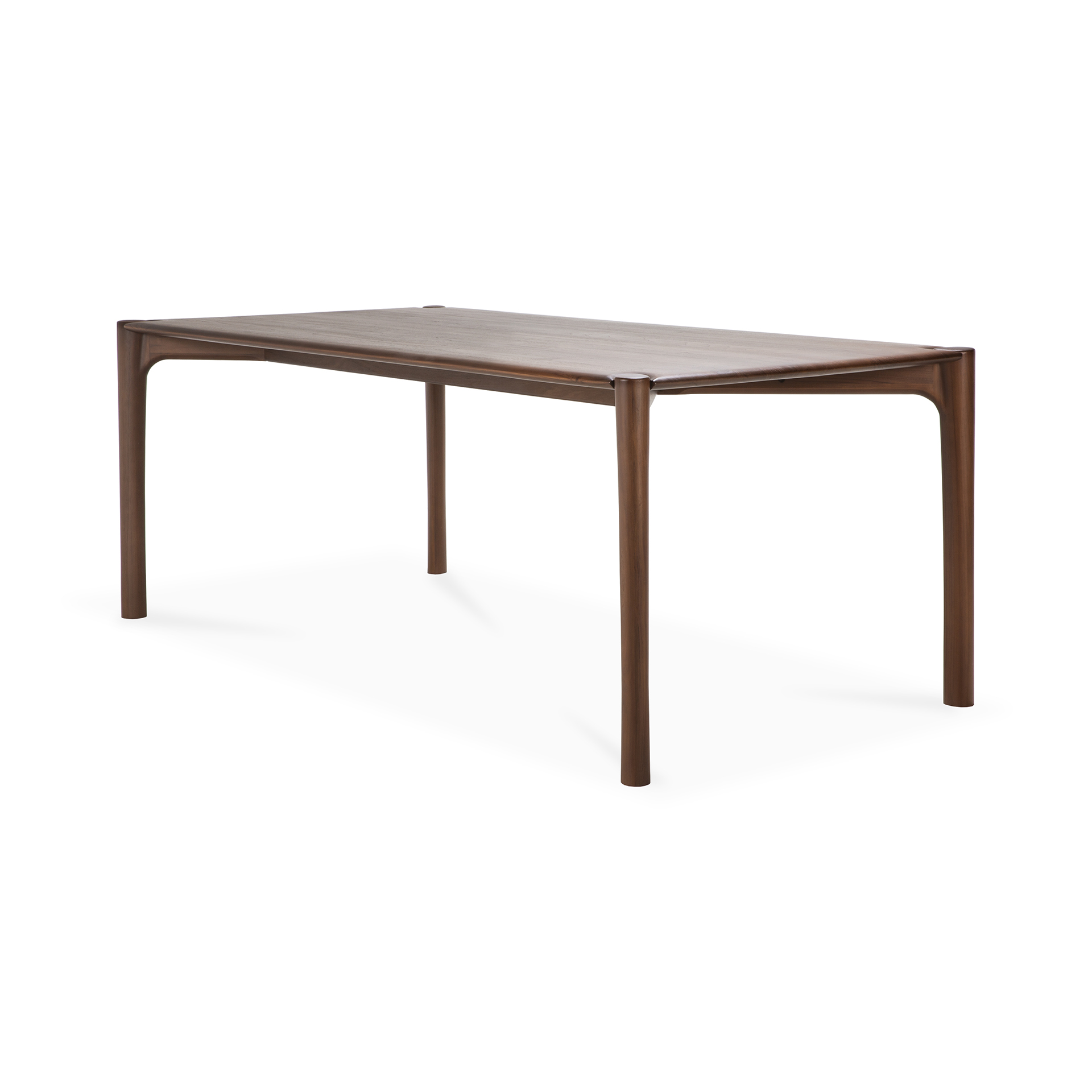 Eettafel PI 220x95 - bruin teak - gelakt
