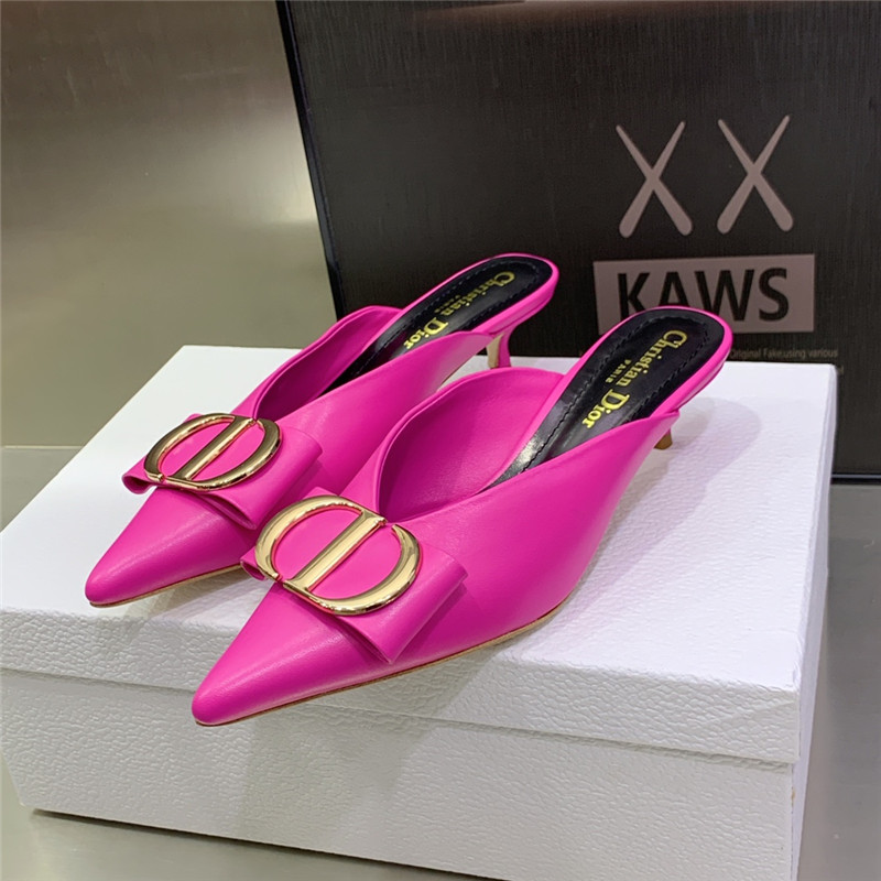Dior spring and summer new jelly-colored pointed mules - Sneaker Replica Workshop