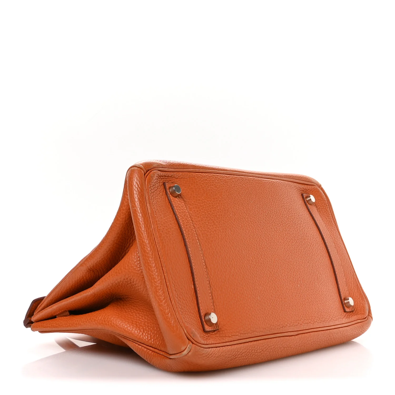 Taurillon Clemence Birkin 35 Orange - Top Club