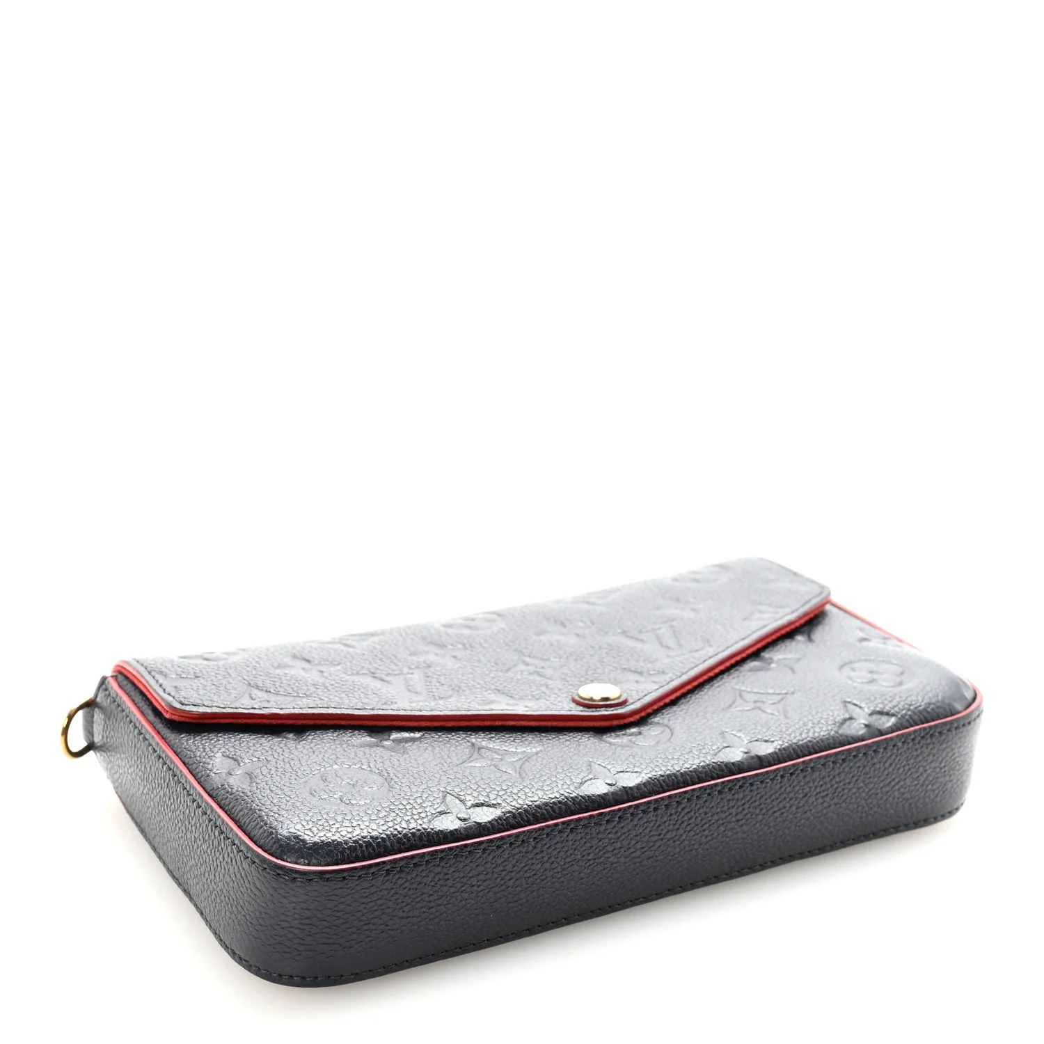 Empreinte Pochette Felicie Chain Wallet Marine Rouge - Top Club