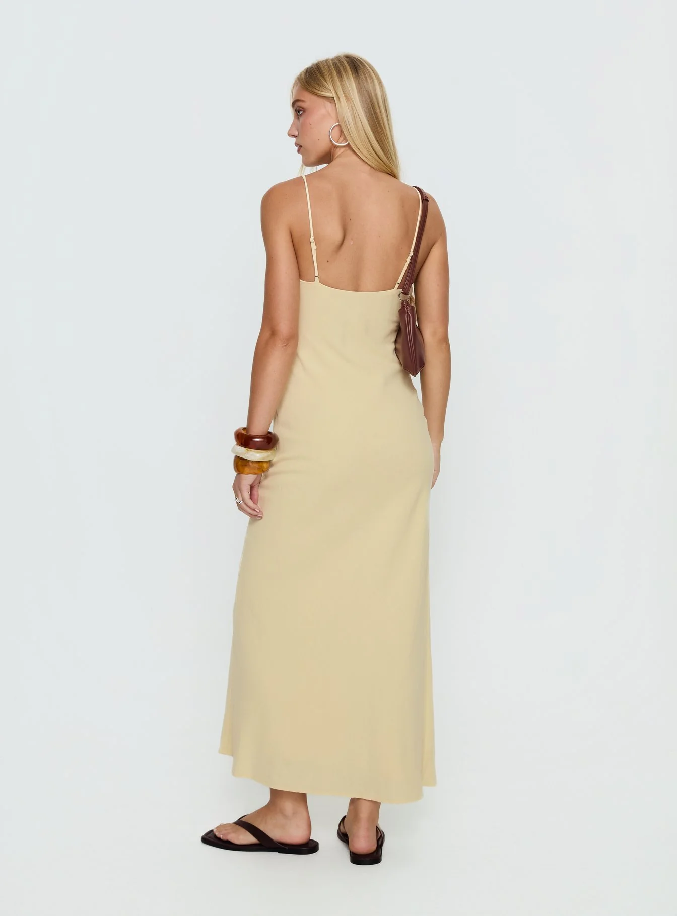 Montie Scoop Maxi Dress Lemon