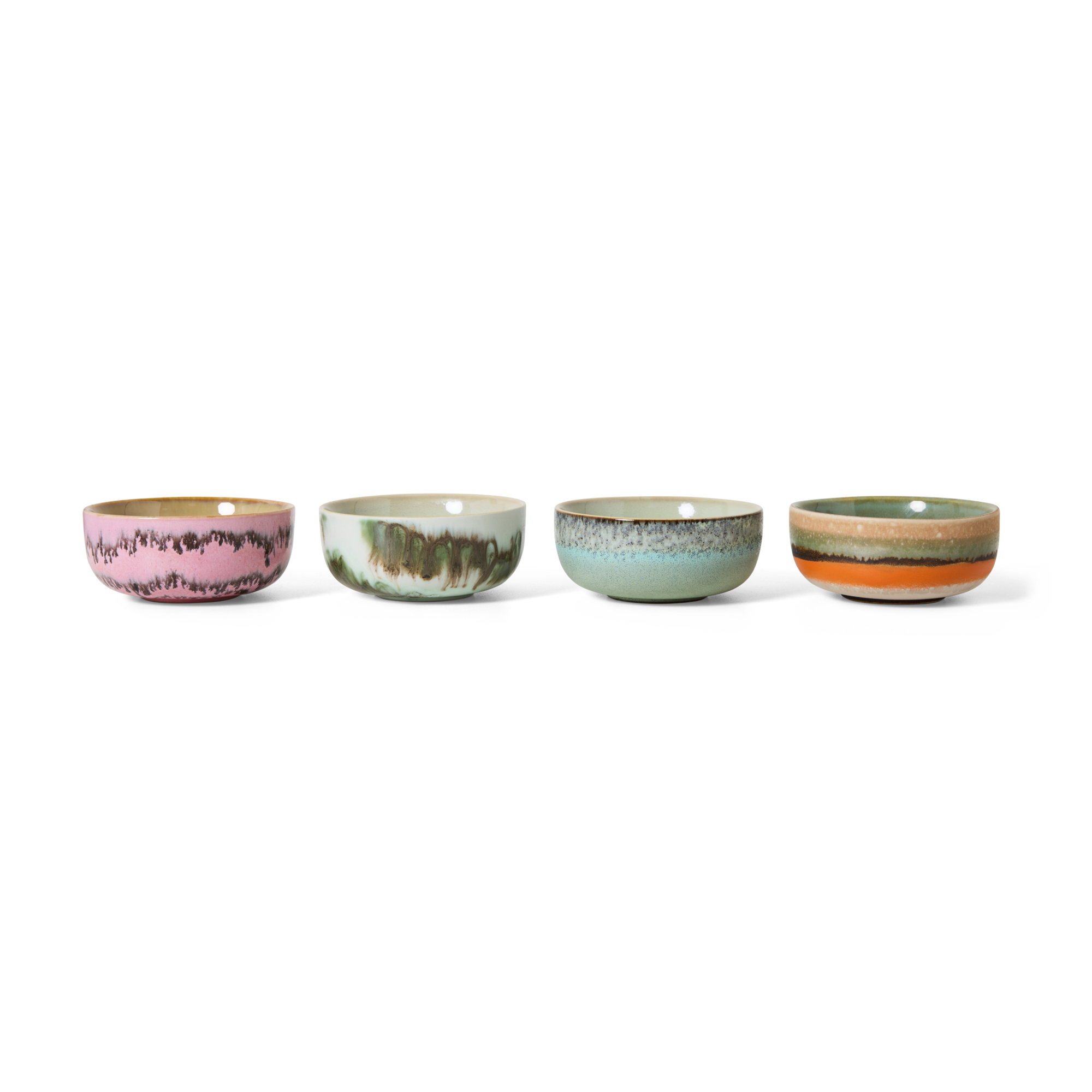 Servies 70's Ceramics tapas schaal Renaissance - set van 4