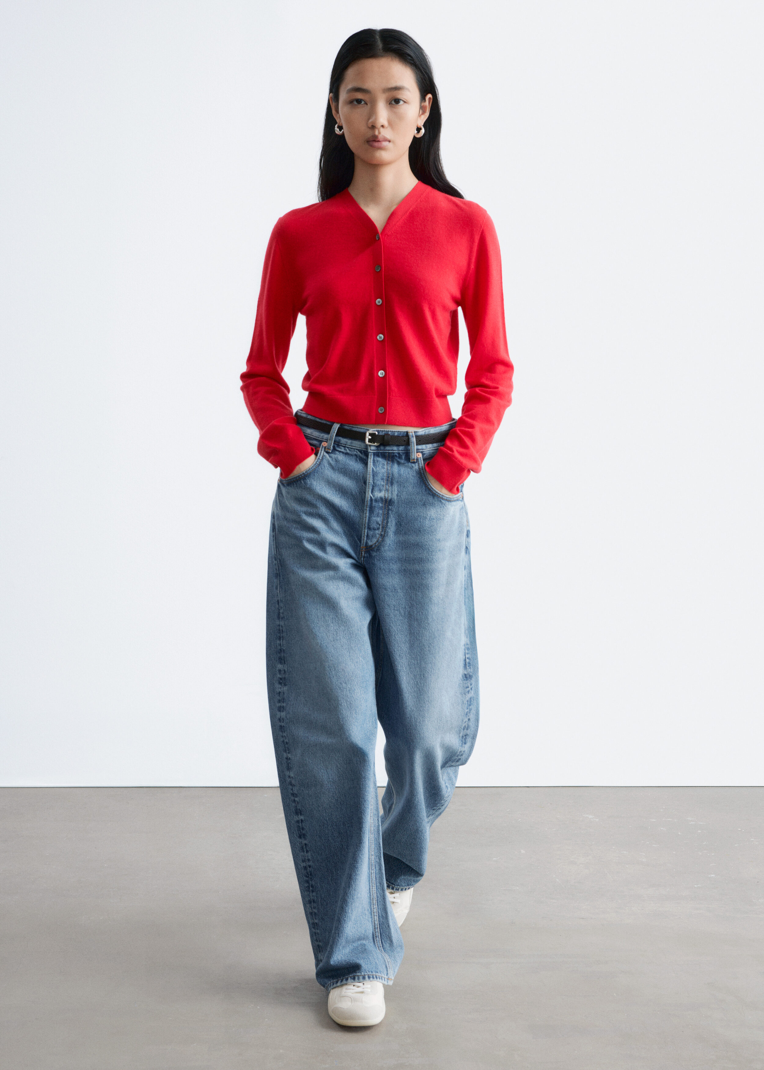 & Other Stories CROPPED CASHMERE CARDIGAN