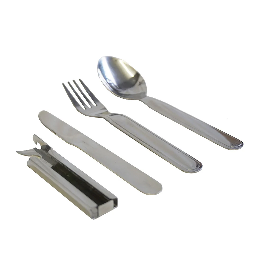 HOSA CAMPING 4 PIECE cutlery set with opener