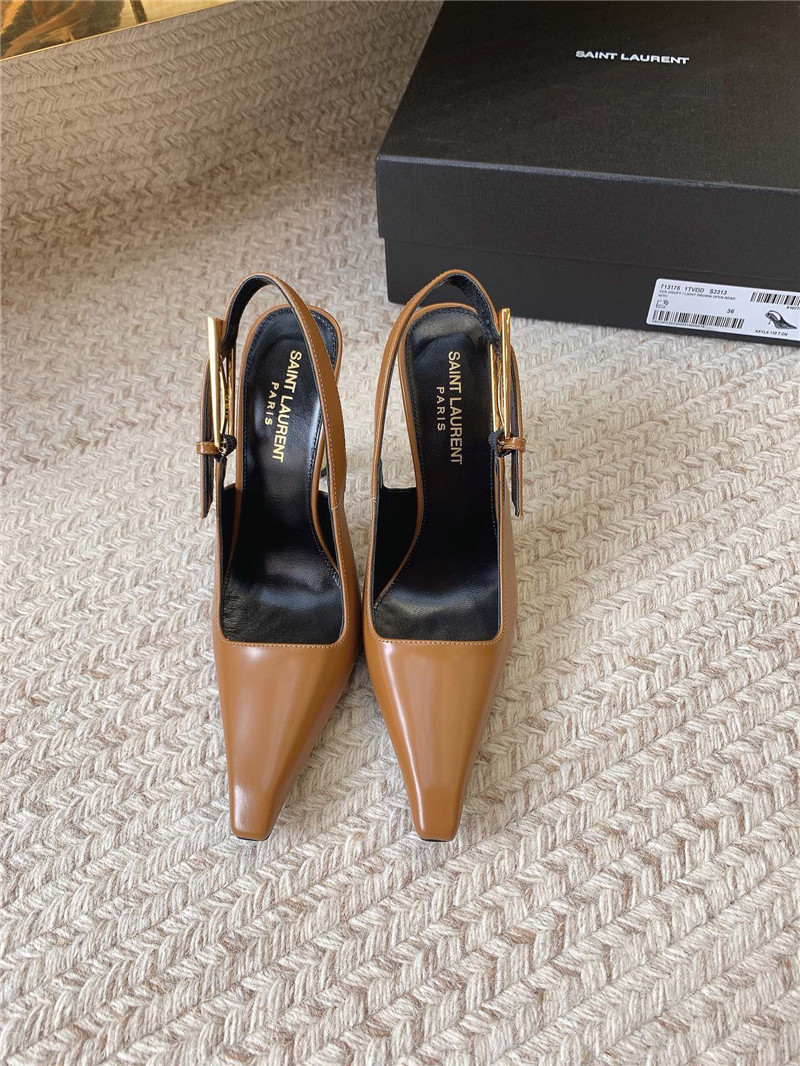 YSL catwalk style small square toe high heel sandals - Sneaker Replica Workshop