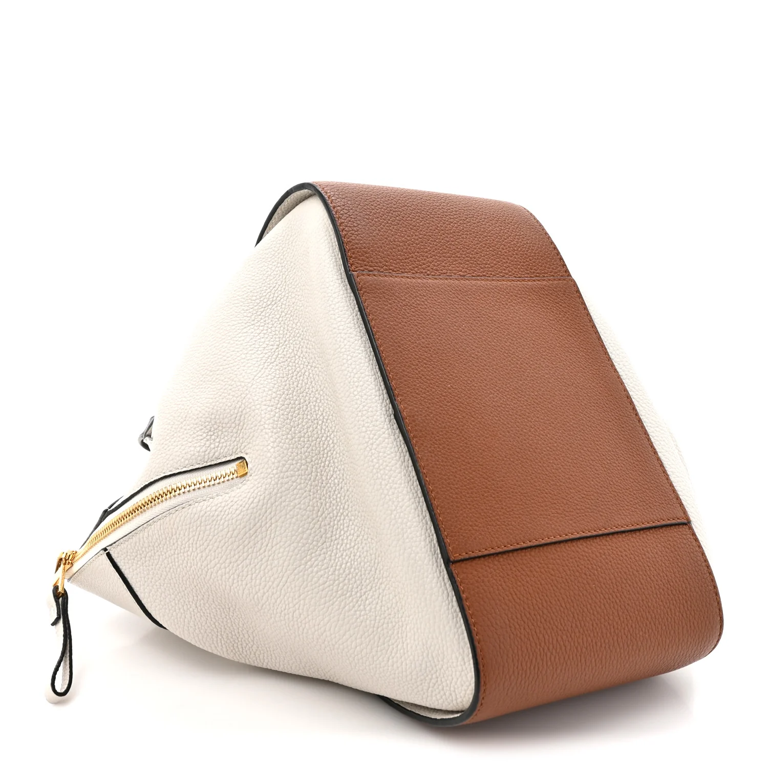 Calfskin Small Hammock Shoulder Bag Tan Ivory Black - Top Club