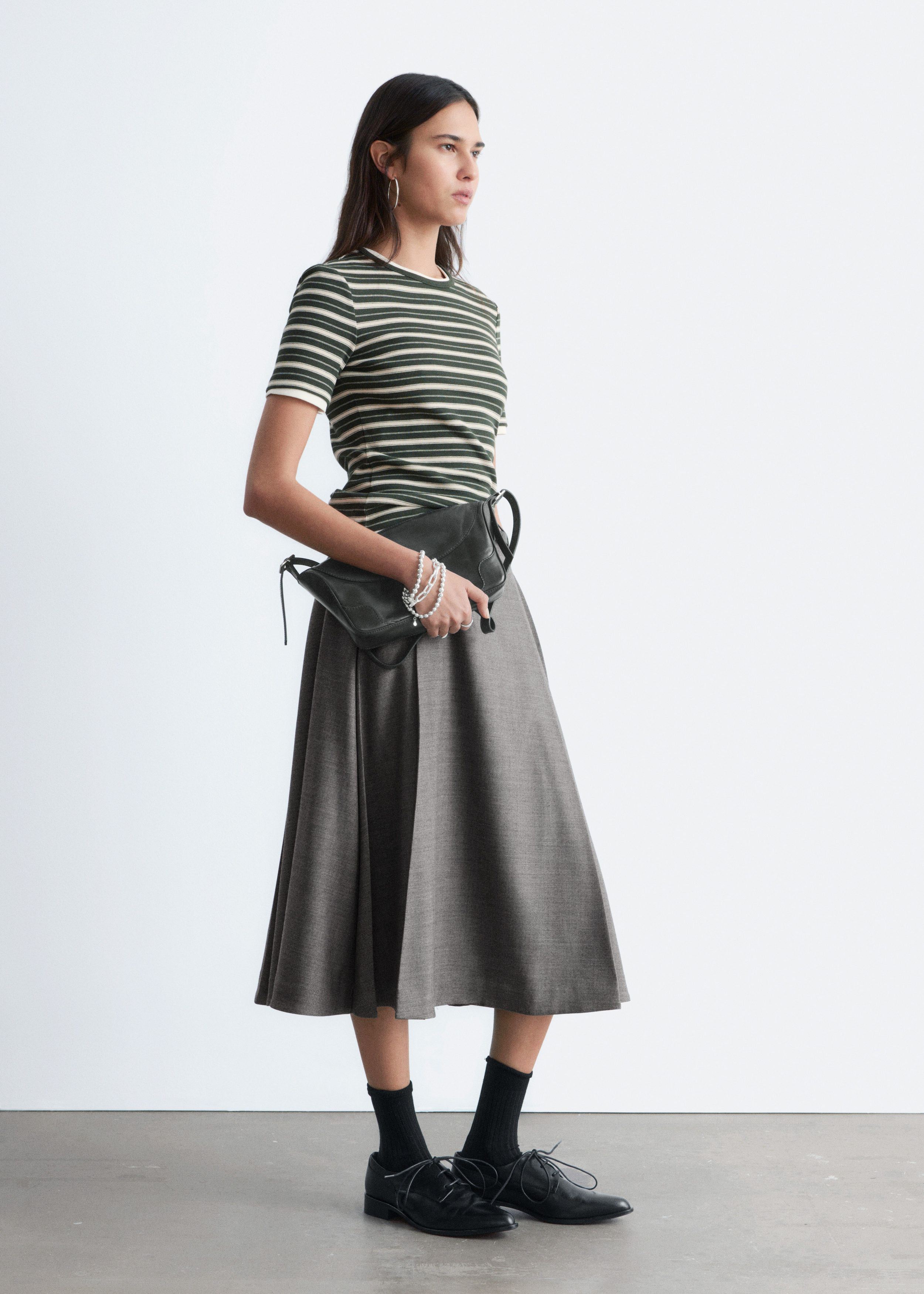 & Other Stories RIBBED T-SHIRT