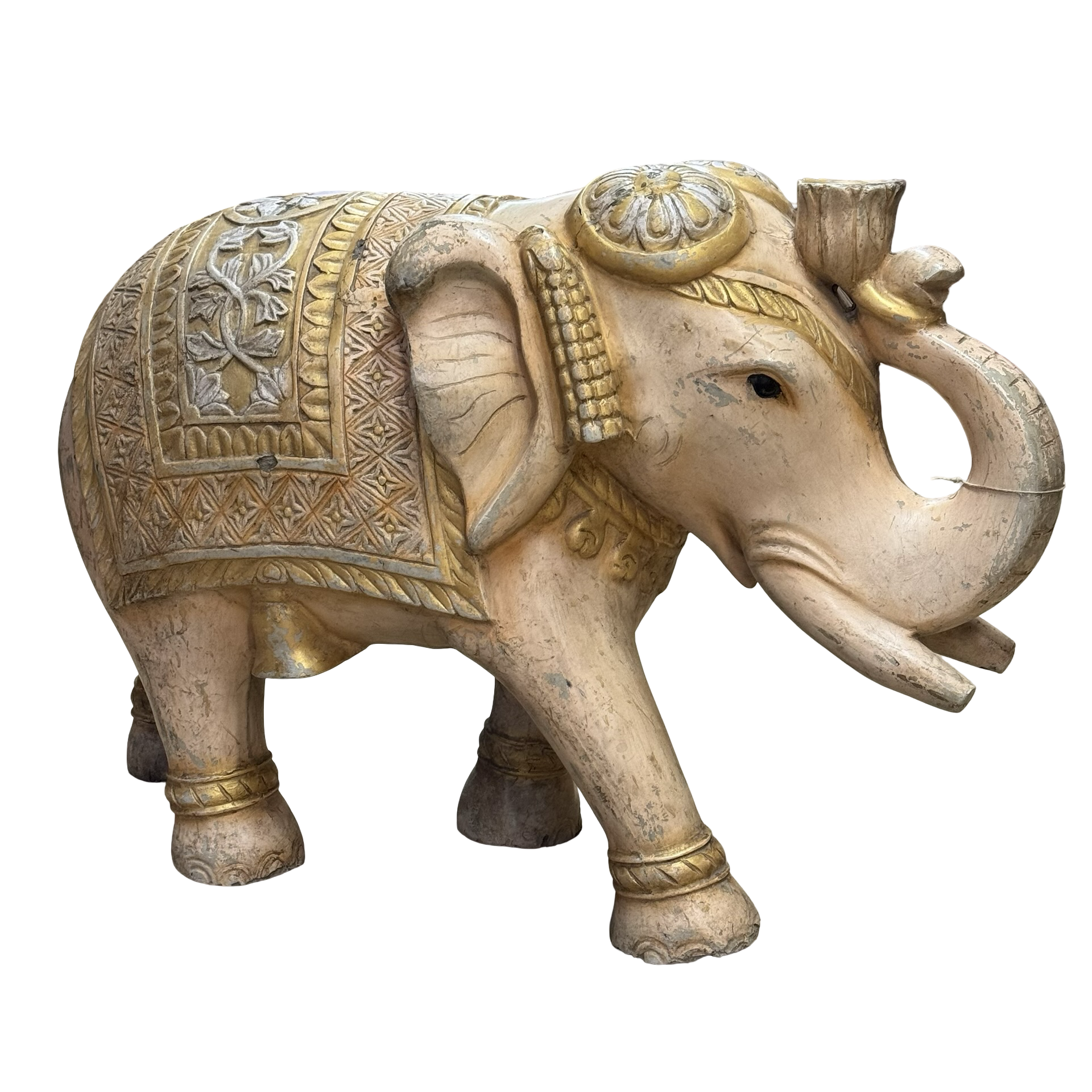 Decoratieve olifant van fiber uniek India
