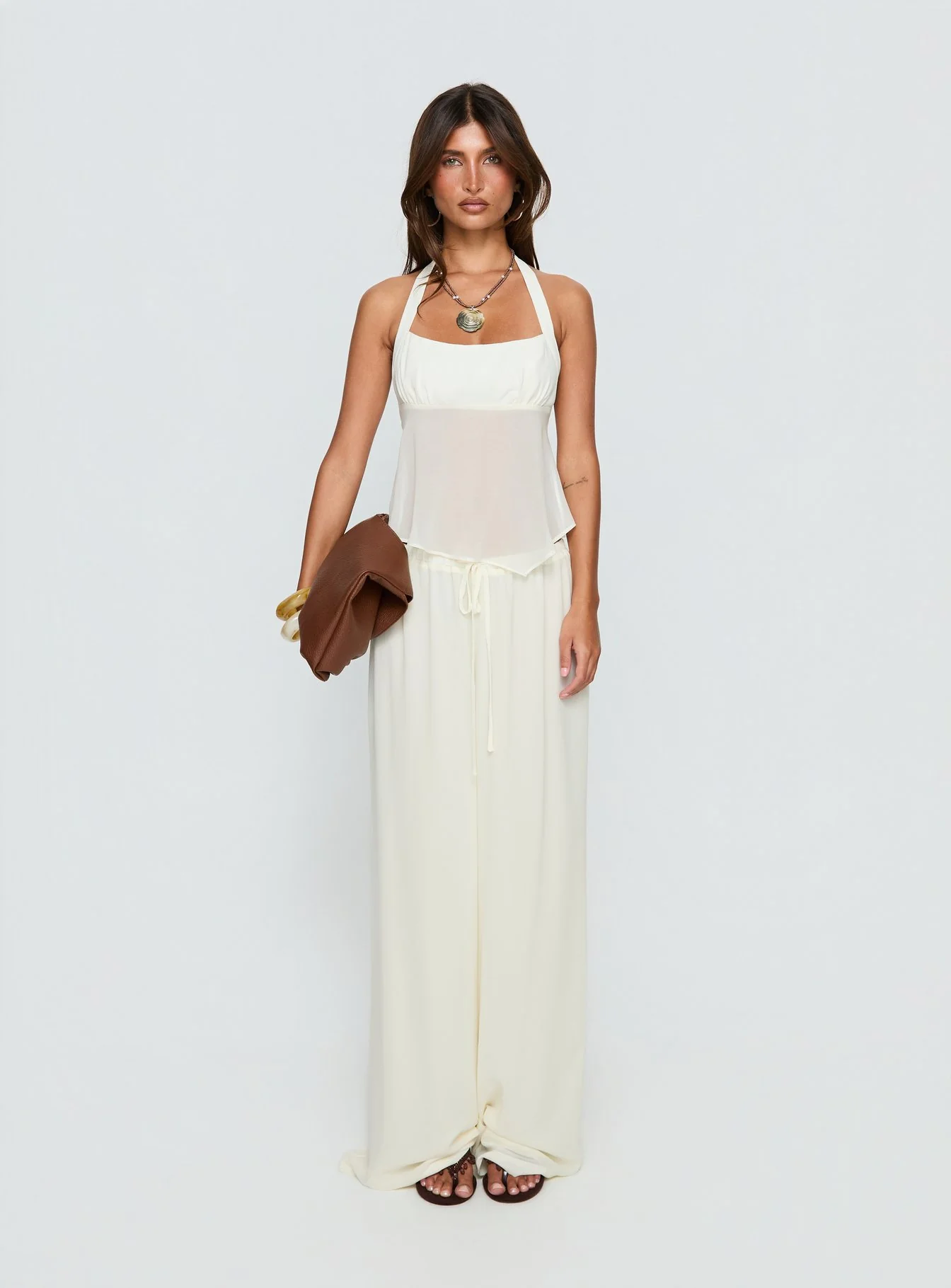 Finesse Halter Top Yellow