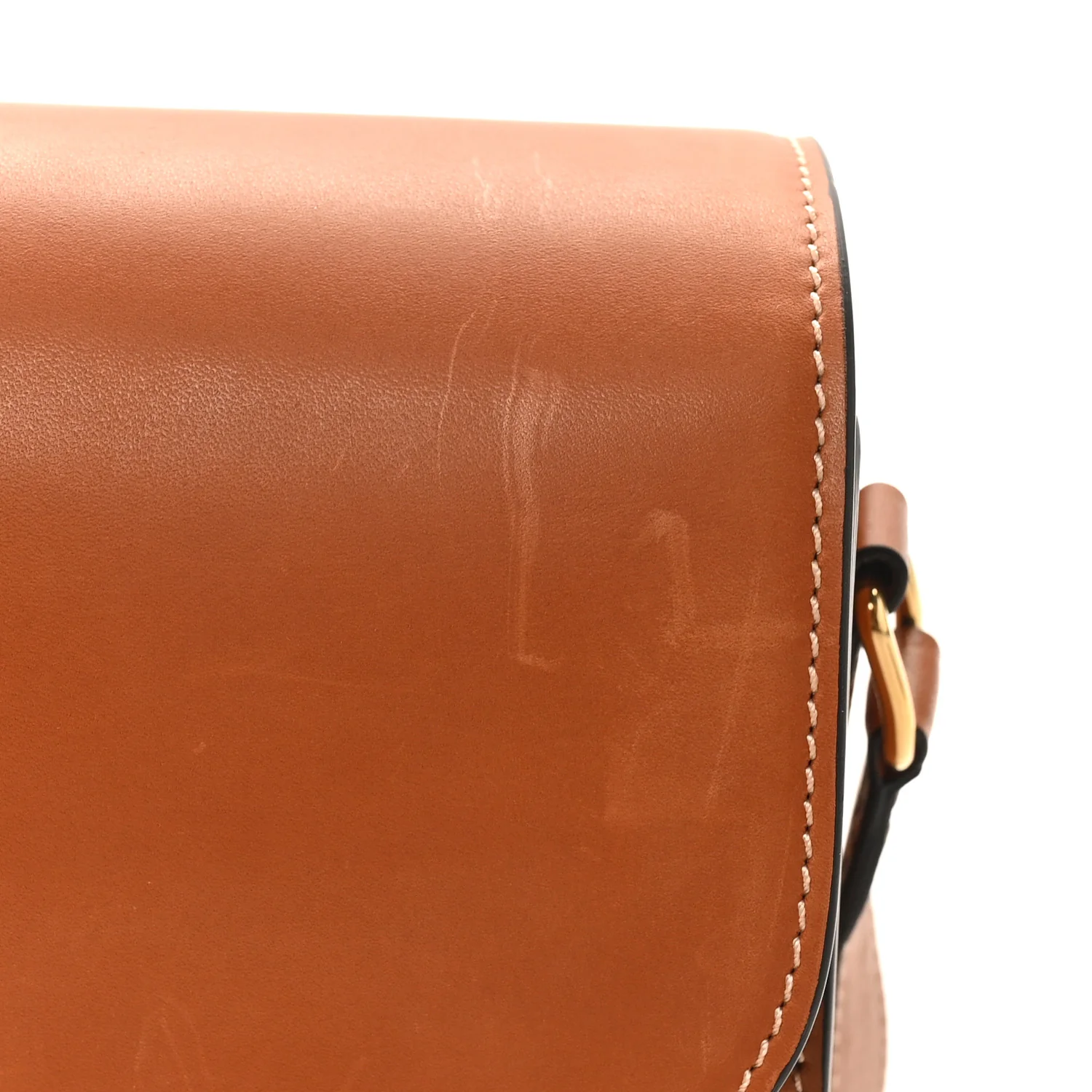 Natural Calfskin Medium Triomphe Tan - Top Club