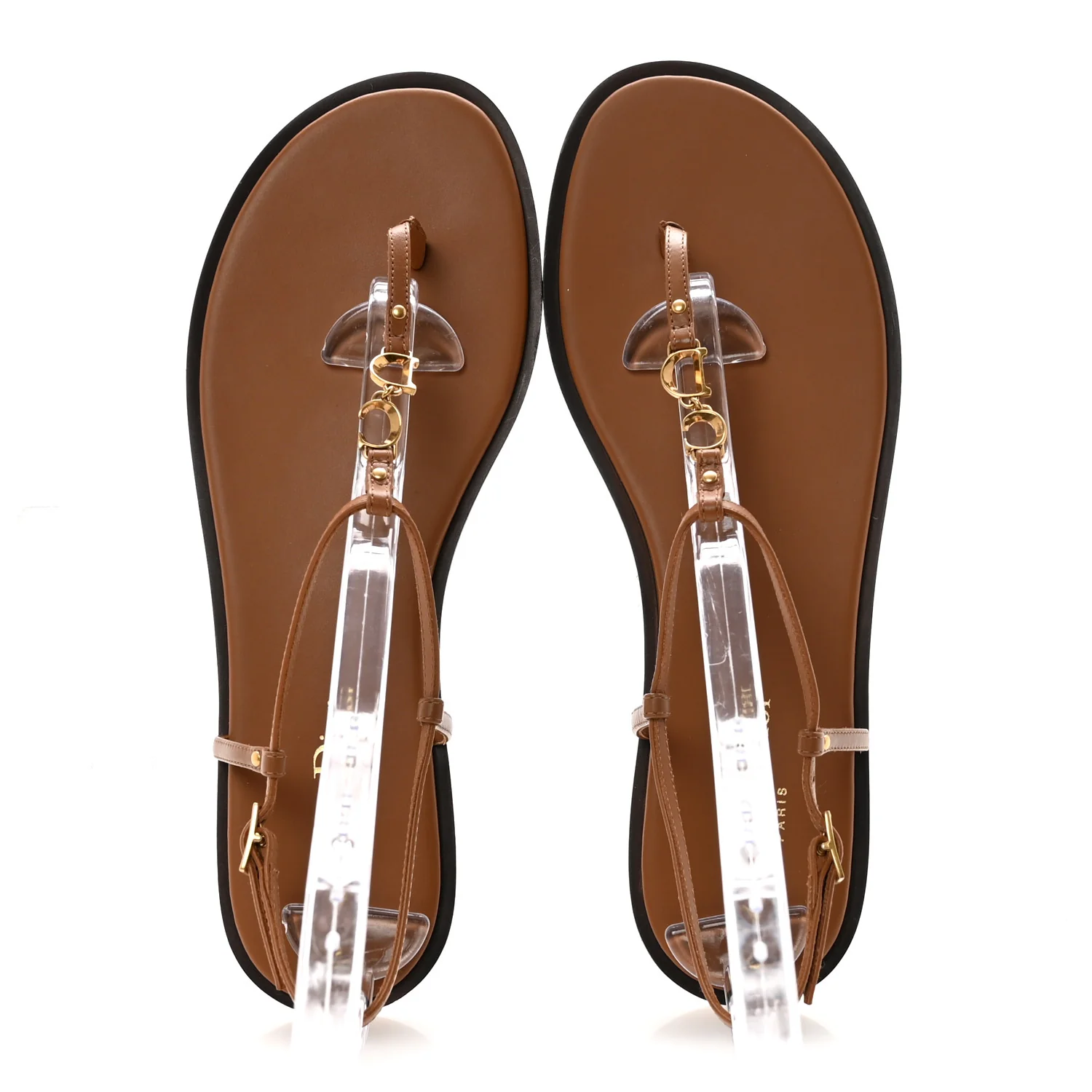 Calfskin C'est Dior Sandals 39 Cuir