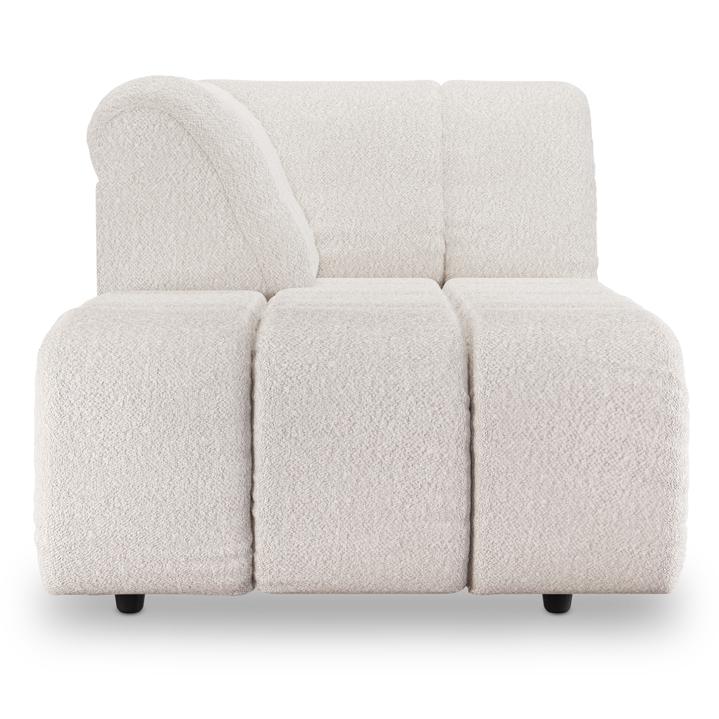 Modulaire bank HKliving Wave Boucle - Divan left cream