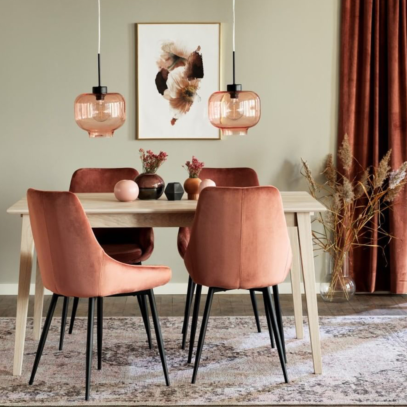 Eetkamerstoel Sierra velvet Beige
