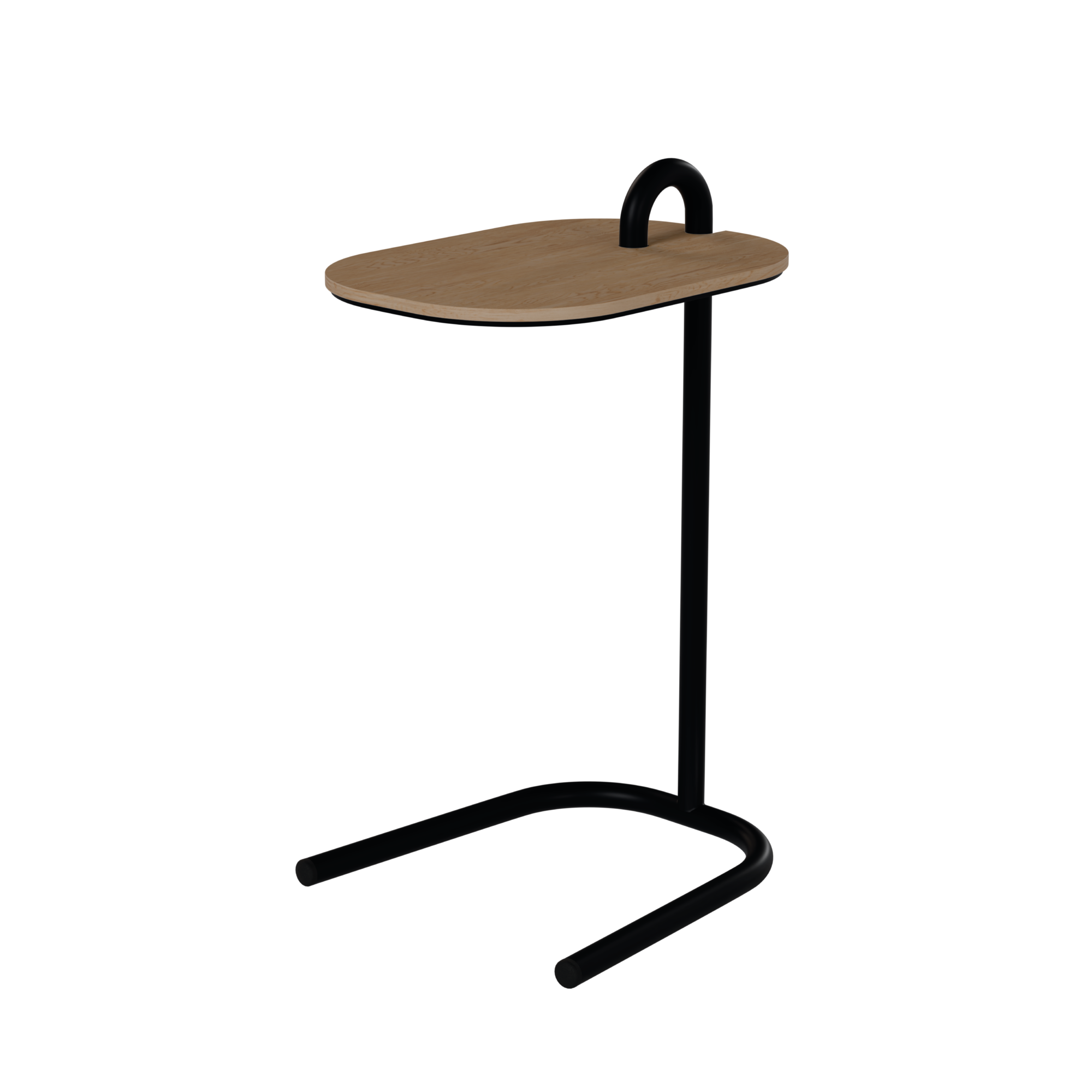 Stand by Me bijzettafel Oak Natural (49cm hoog) - RAL9005 Jet Black