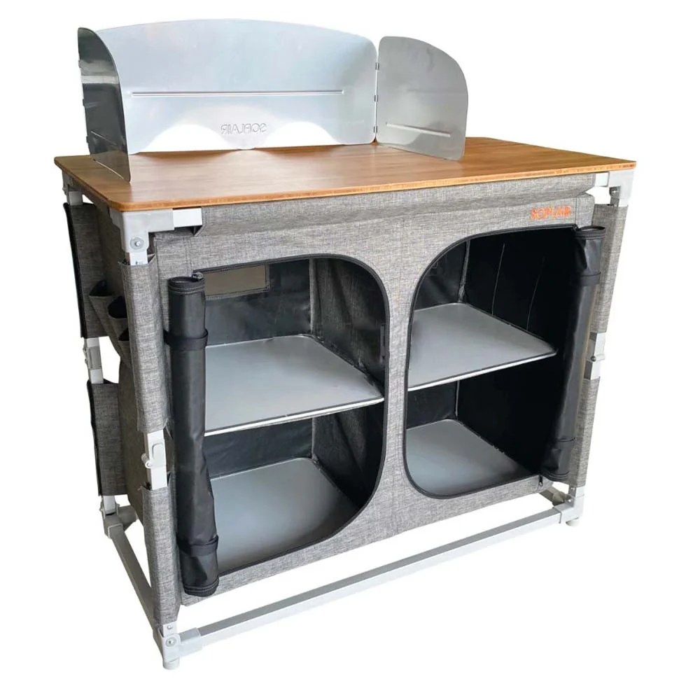 Soplair Easyquick Java - Folding kitchen cabinet with 4 shelves