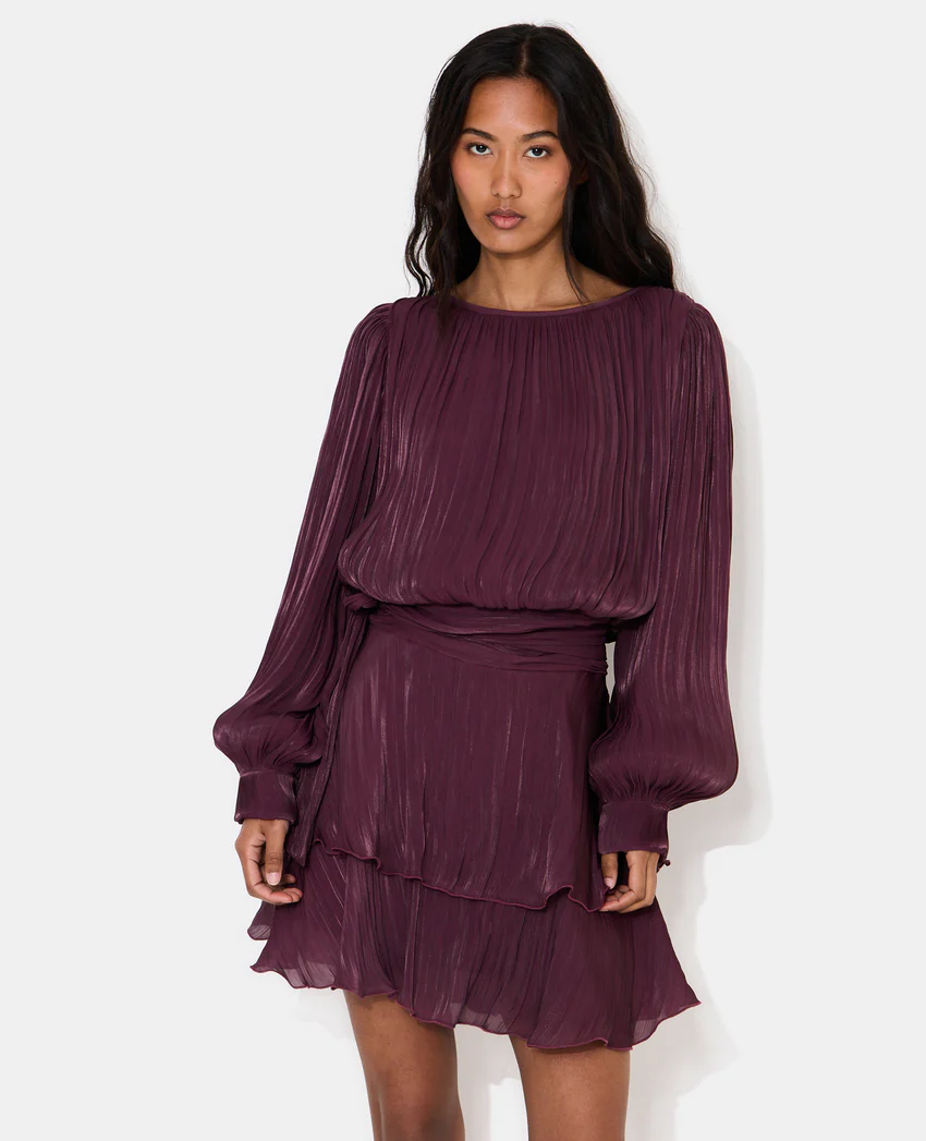 Pimkie Robe en tissu brillant avec effet drapé