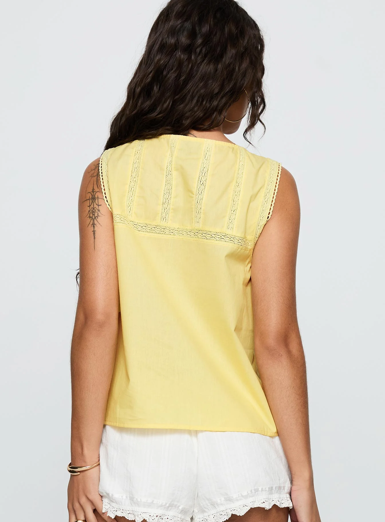 Angourie Blouse Top Lemon
