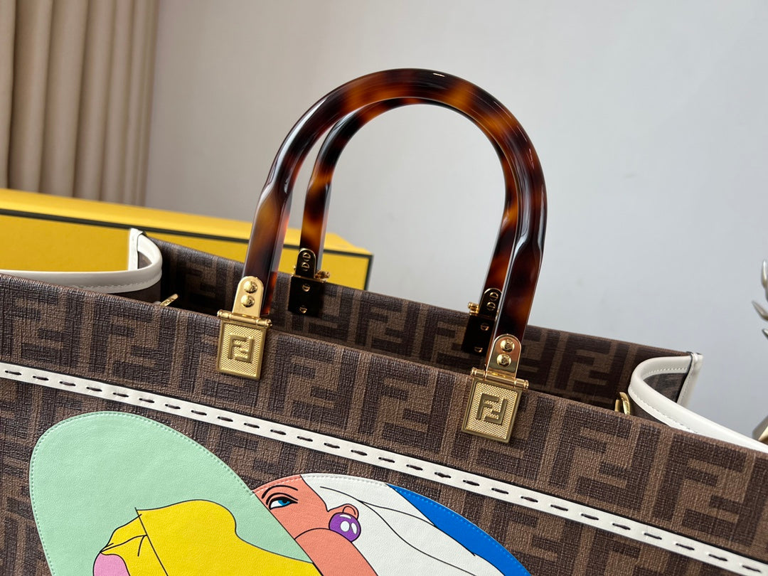 Fd Sunshine Shopper Meduim Bag - Top Club
