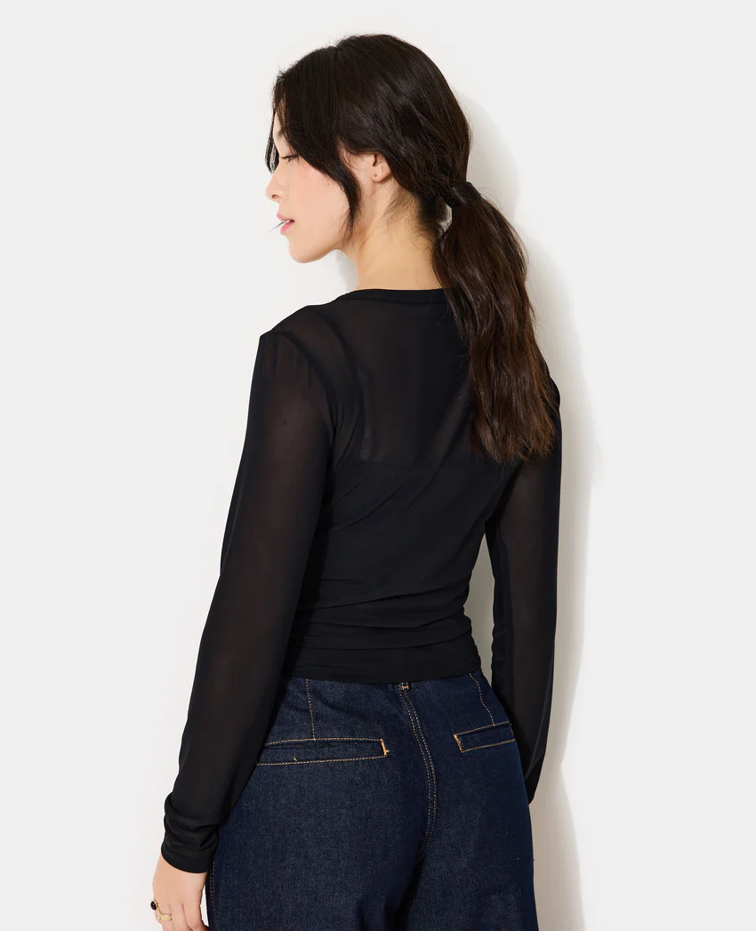 Pimkie Top en résille avec perles et sequins