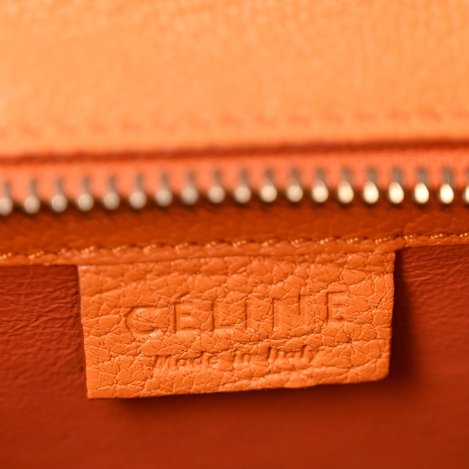 Goatskin Nano Luggage Orange - Top Club